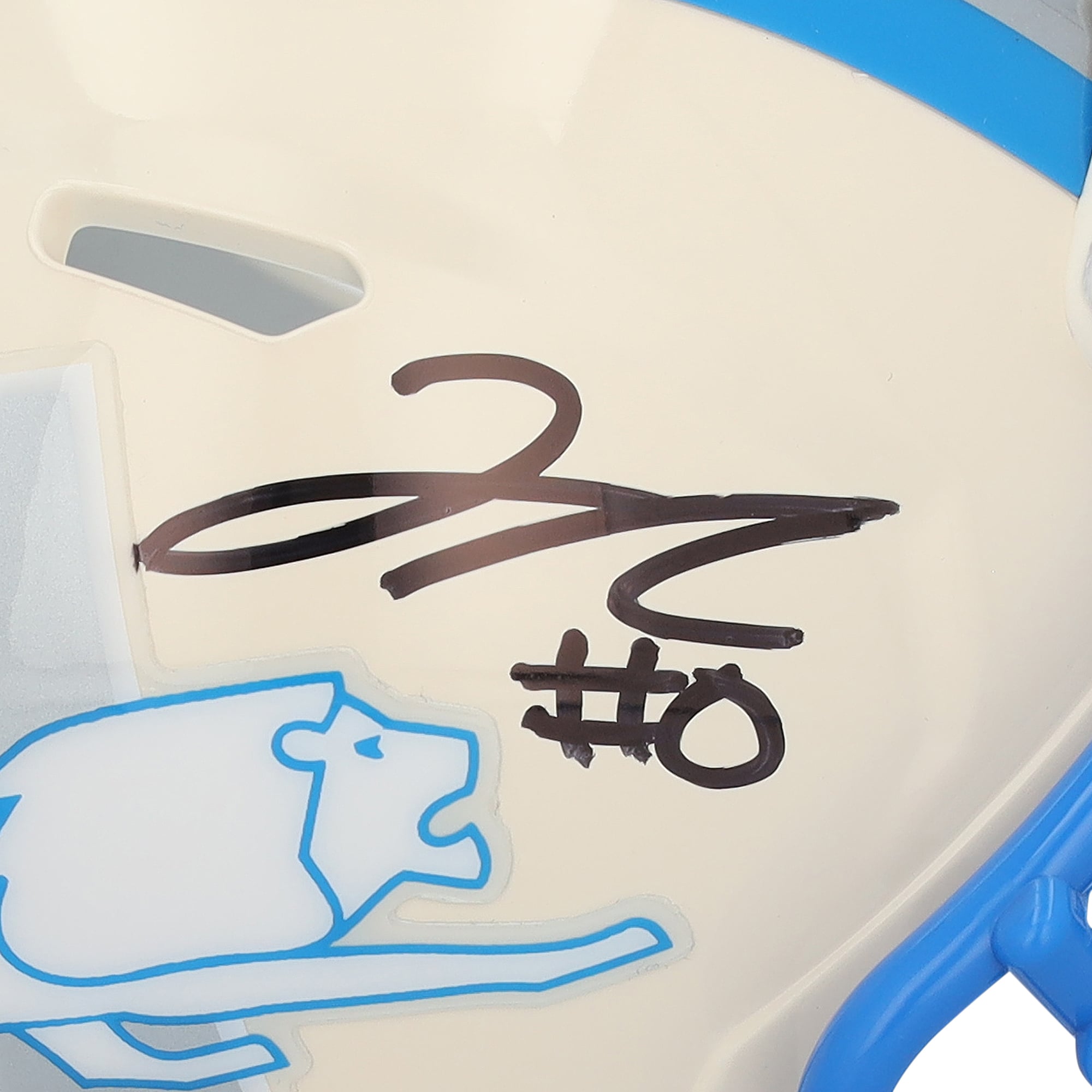Jahmyr Gibbs Detroit Lions Autographed Riddell Retro Speed Mini Helmet