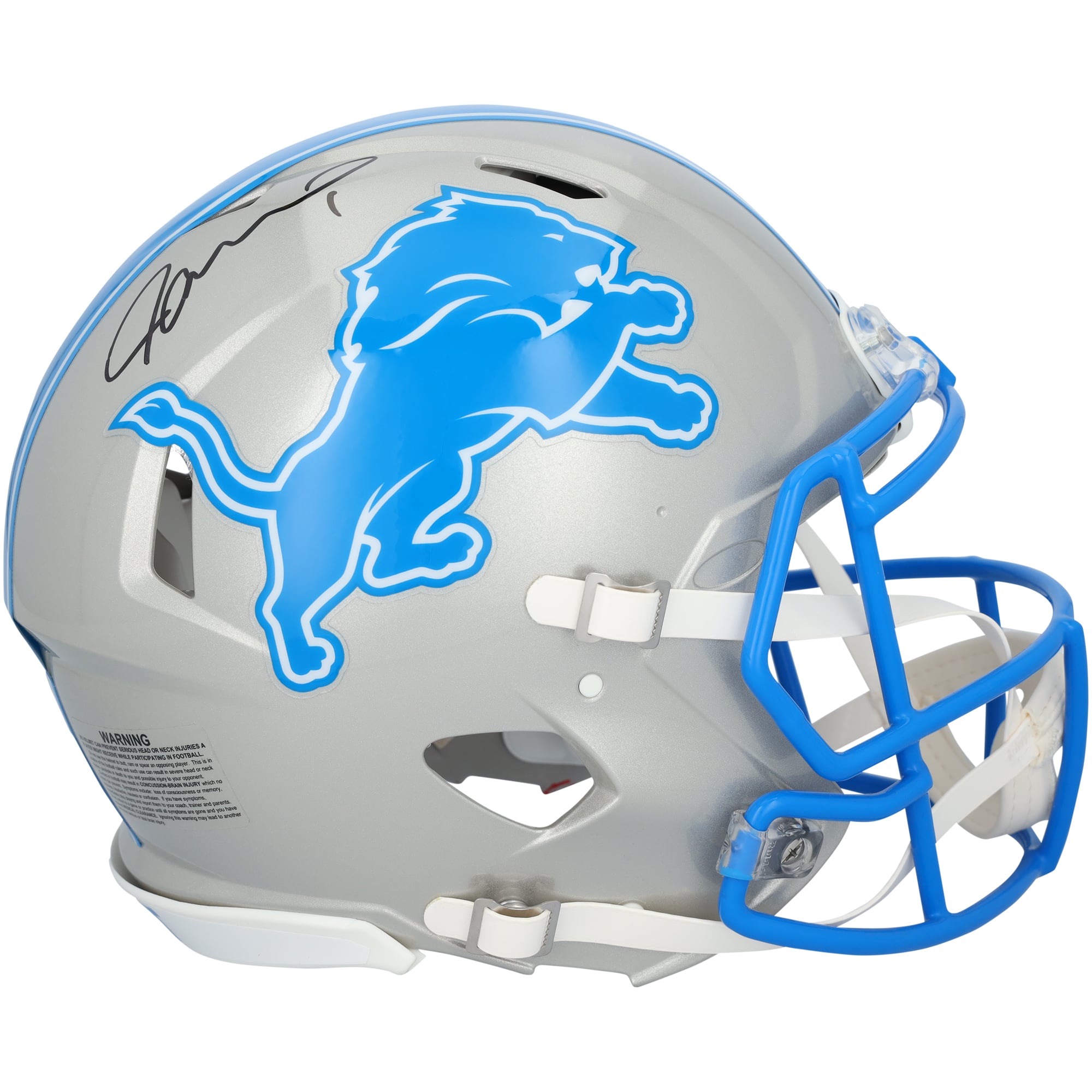 Jameson Williams Detroit Lions Autographed Riddell Speed Authentic Helmet