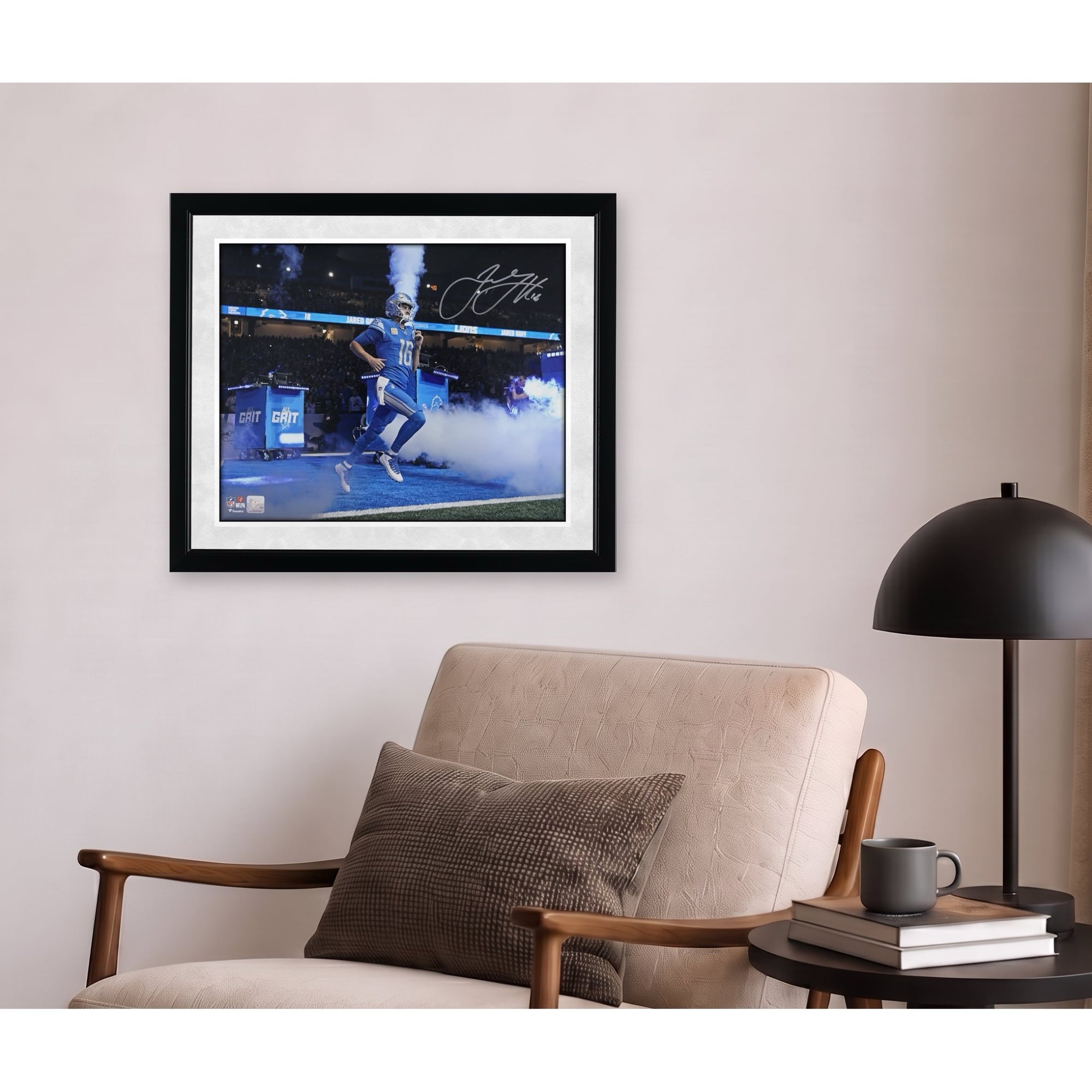 Jared Goff Detroit Lions Autographed 16" x 20" Tunnel Entrance Photograph