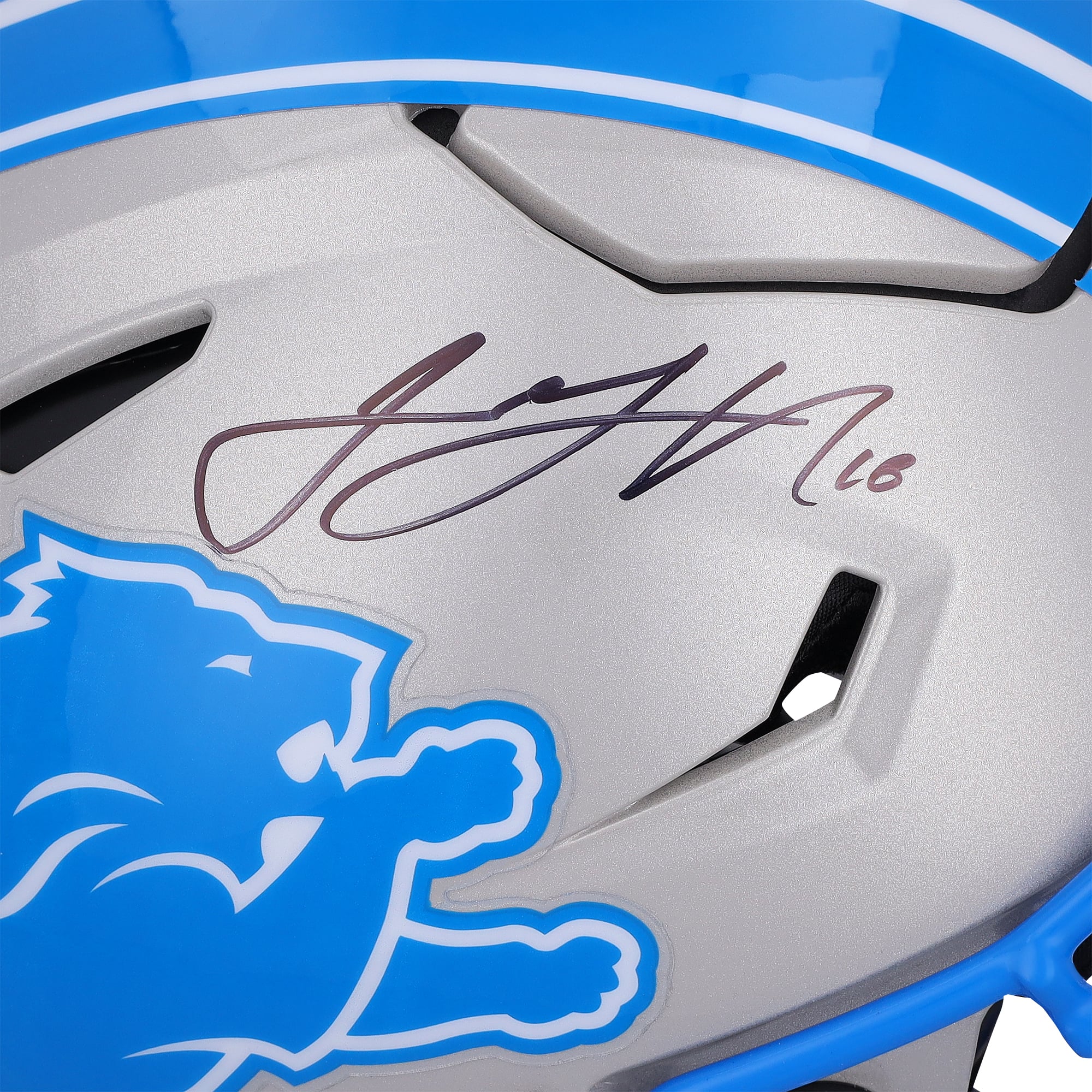 Jared Goff Detroit Lions Autographed 2024 Riddell Speed Flex Authentic Helmet
