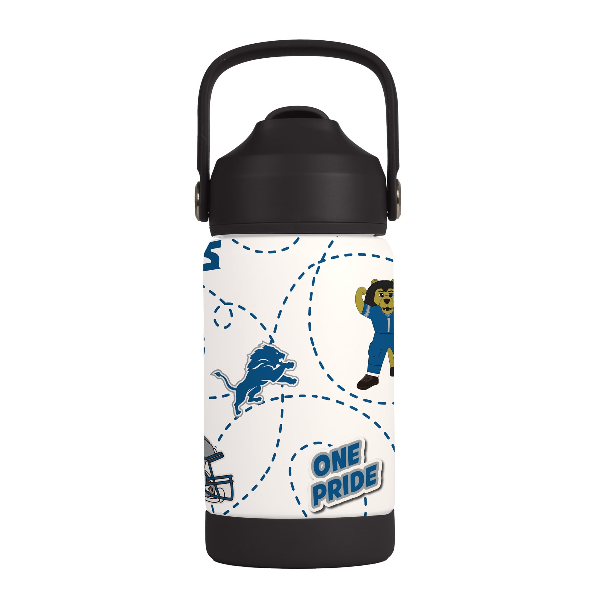 Logo Brands Detroit Lions 12oz. Mascot Bottle