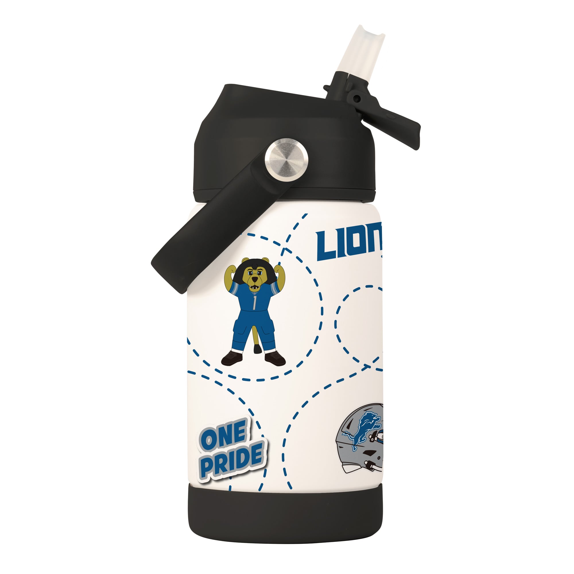 Logo Brands Detroit Lions 12oz. Mascot Bottle