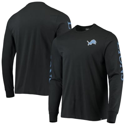 Detroit Lions '47 Franklin Long Sleeve T-Shirt - Black