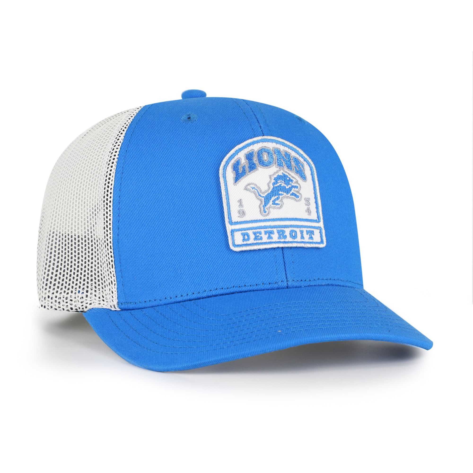 Men's '47  Blue Detroit Lions  Headstone Trucker Adjustable Hat