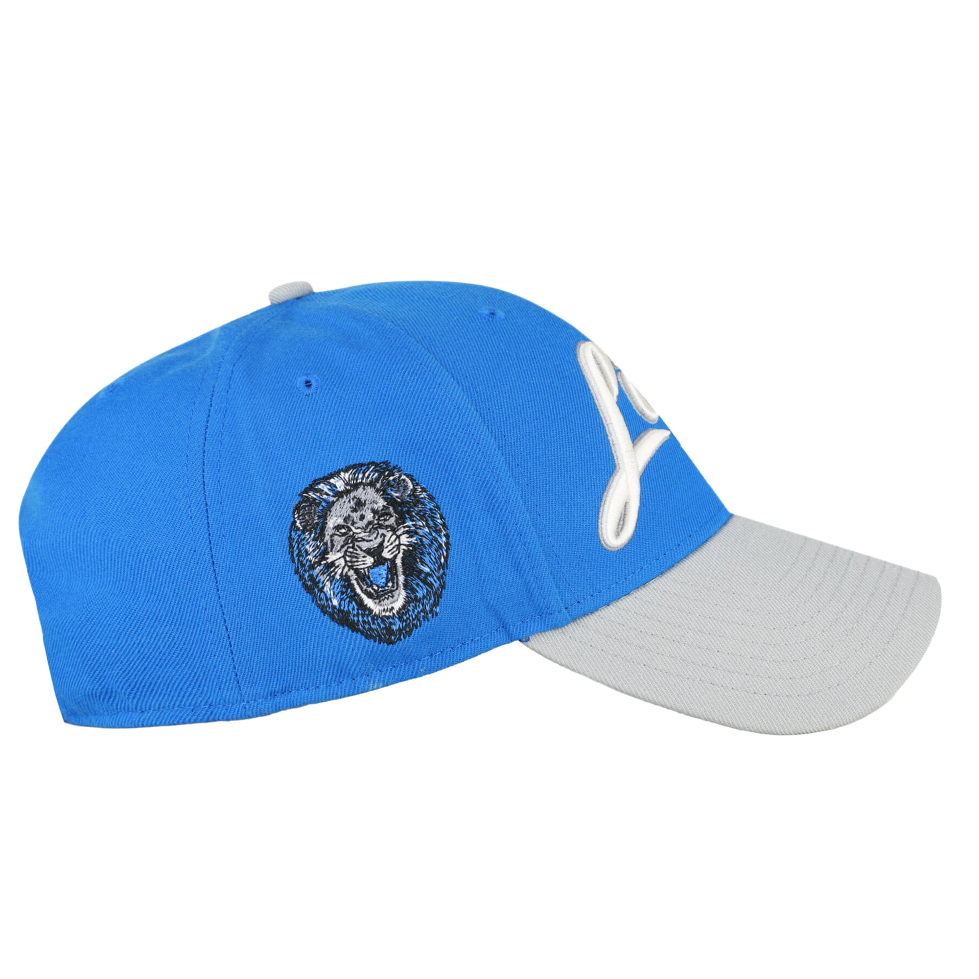Men's '47 Blue Detroit Lions Throwback MVP Adjustable Hat