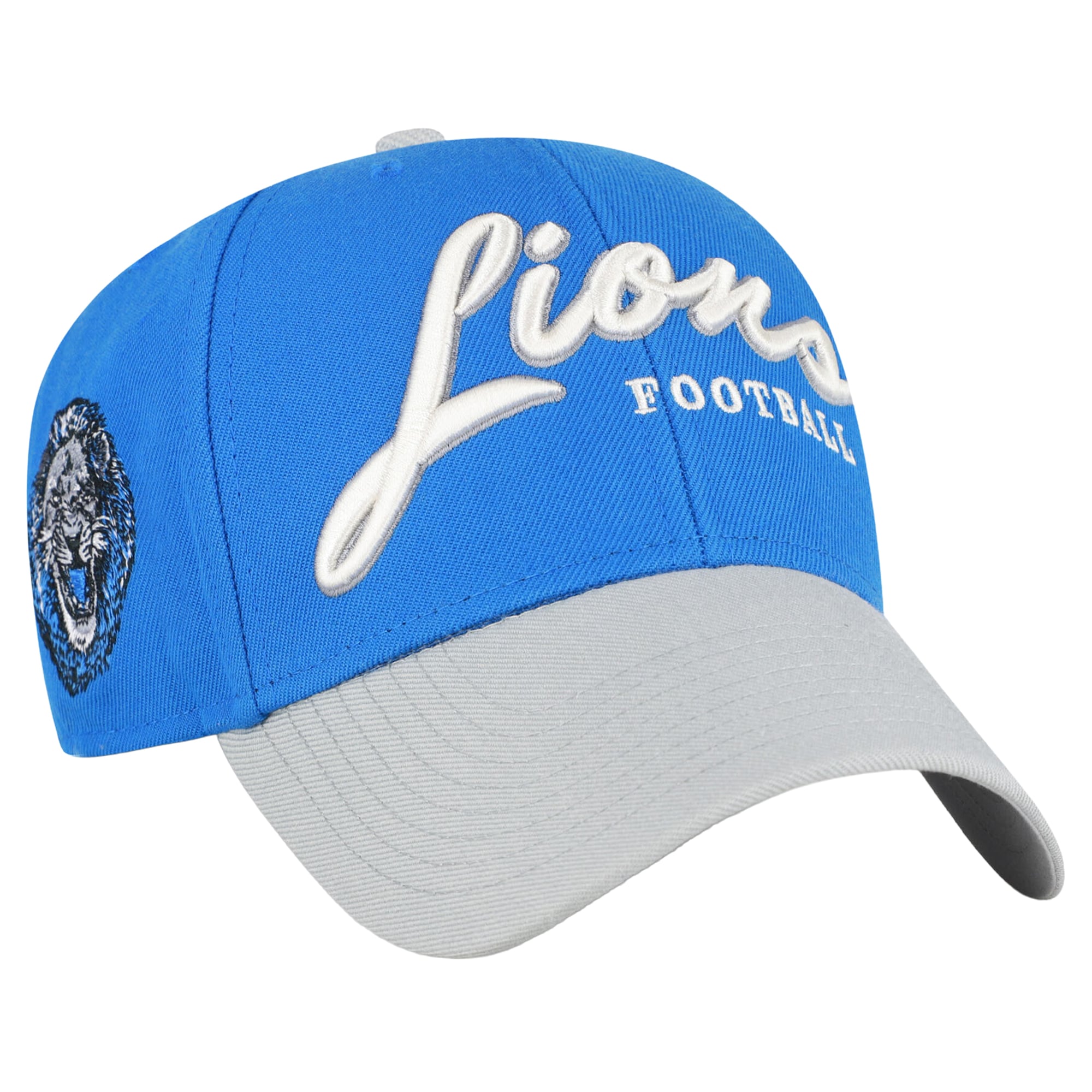 Men's '47 Blue Detroit Lions Throwback MVP Adjustable Hat