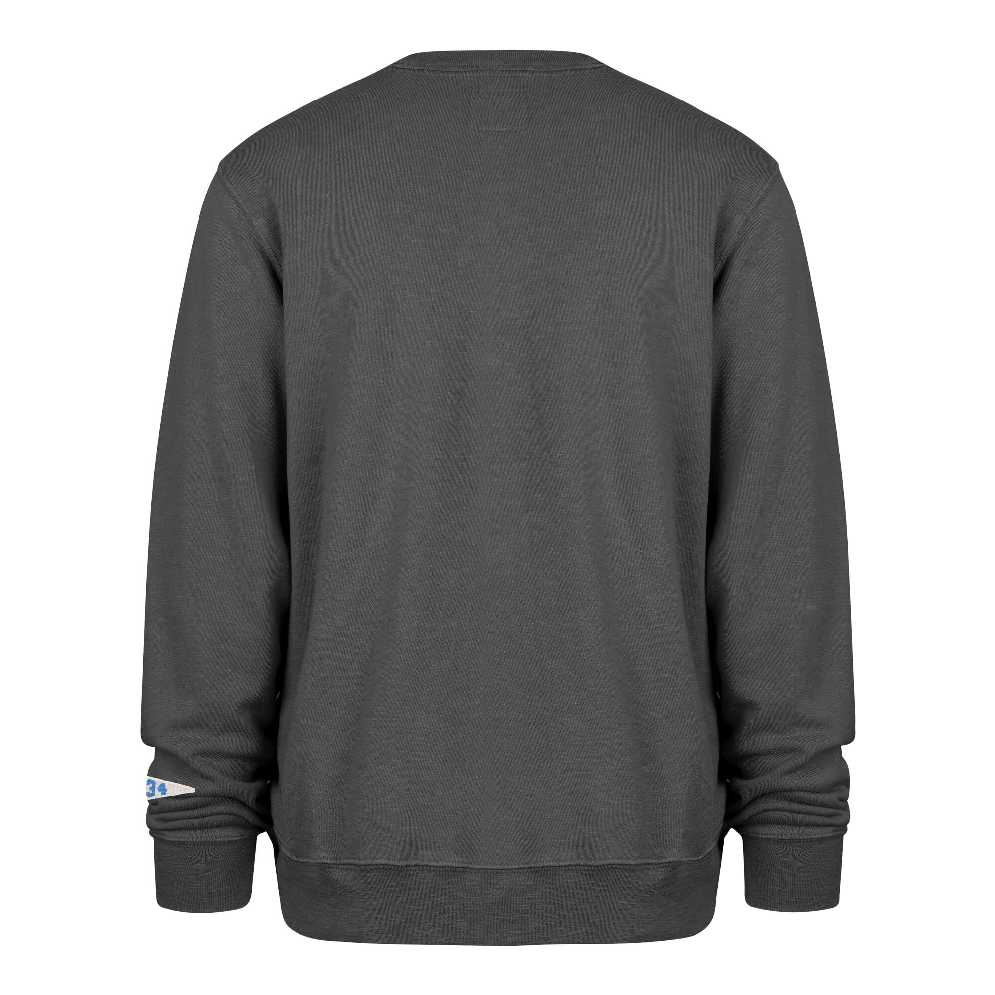 Men's '47 Charcoal Detroit Lions Calderwood Well Worn French Terry Sweatshirt