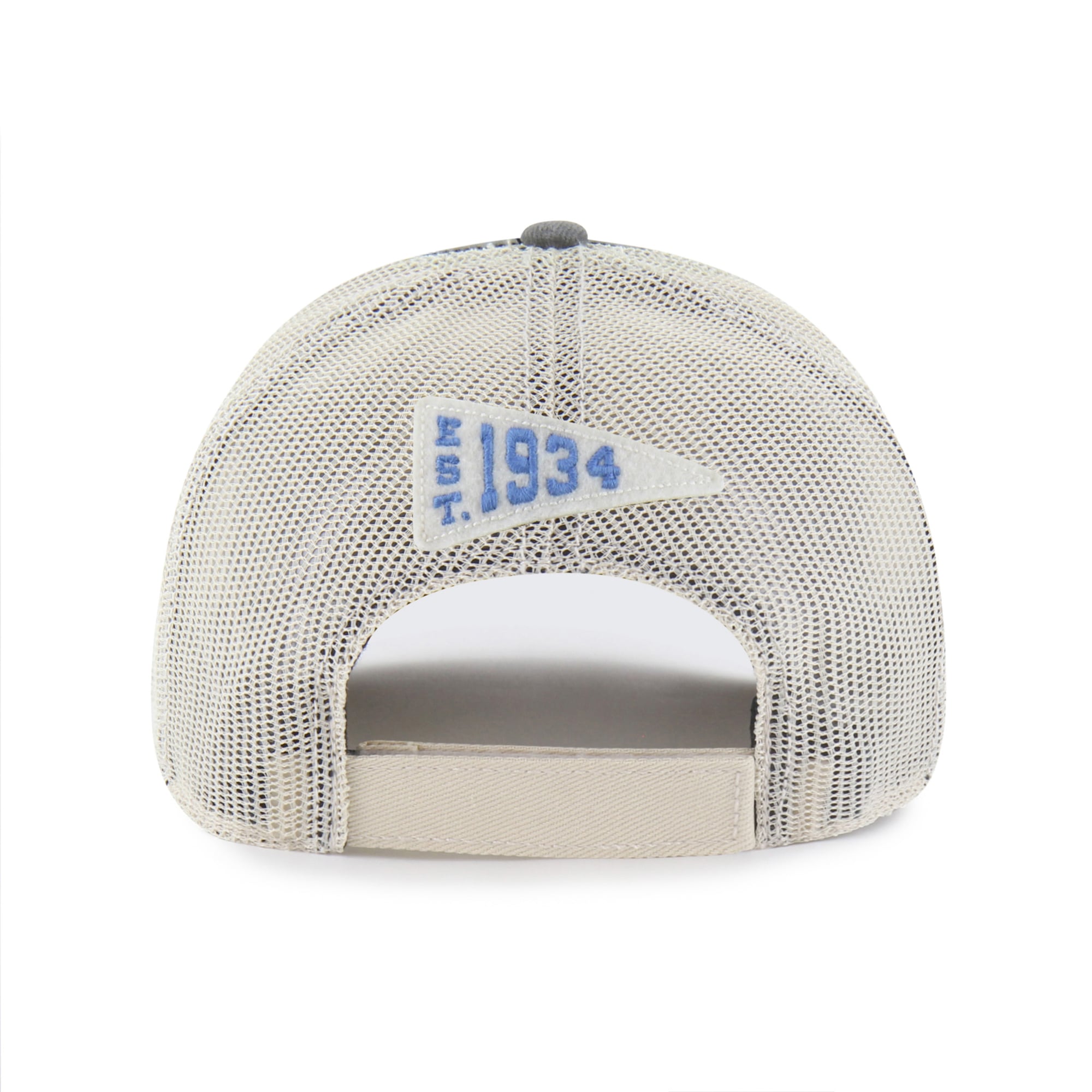 Men's '47 Charcoal Detroit Lions Egremont Well-Worn Adjustable Trucker Hat