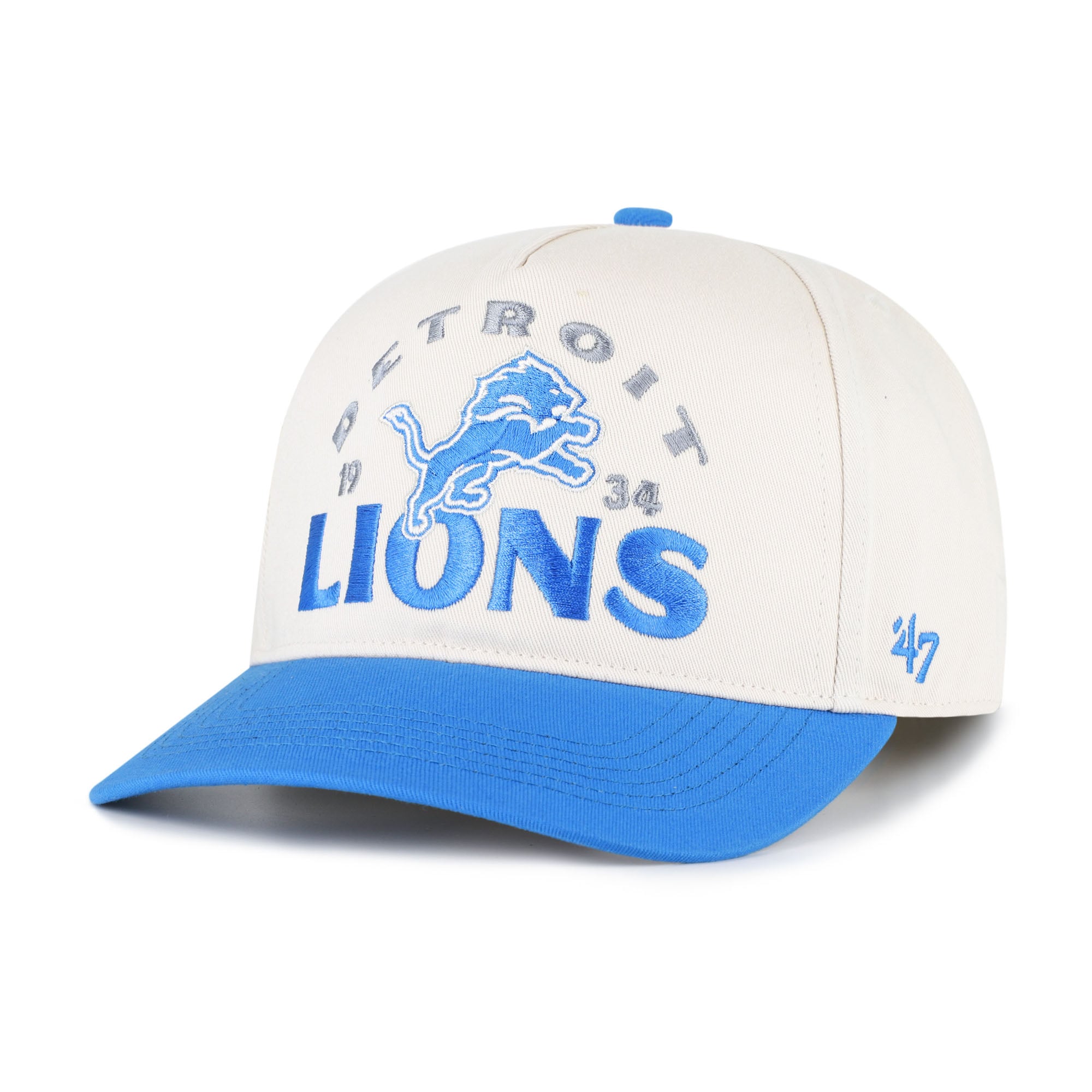Men's '47 Natural Detroit Lions Arcitext Hitch Adjustable Hat
