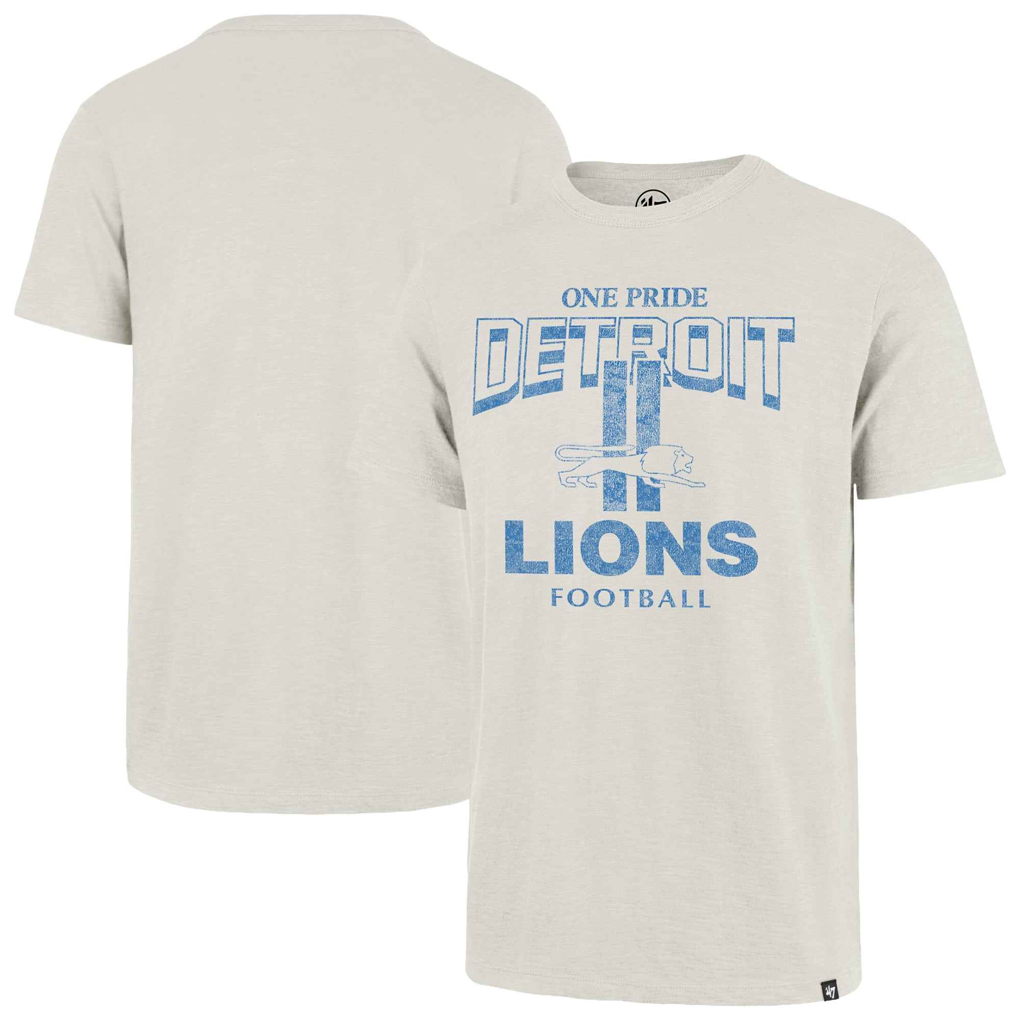 T-shirt homme '47 Natural Detroit Lions Head On Scrum Slub