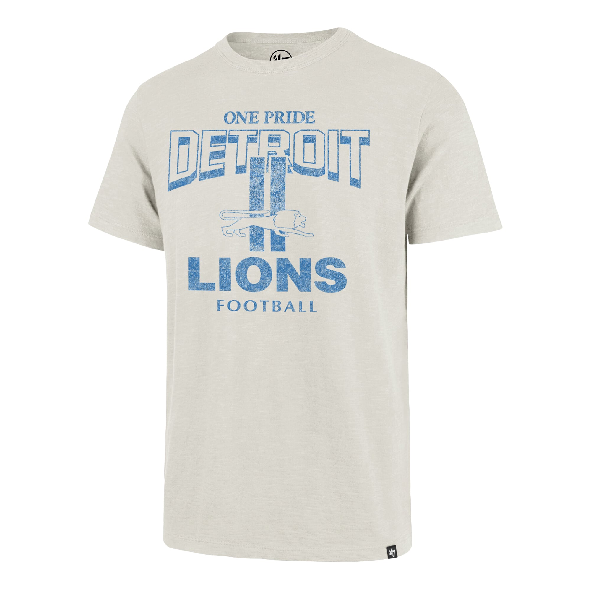 T-shirt homme '47 Natural Detroit Lions Head On Scrum Slub