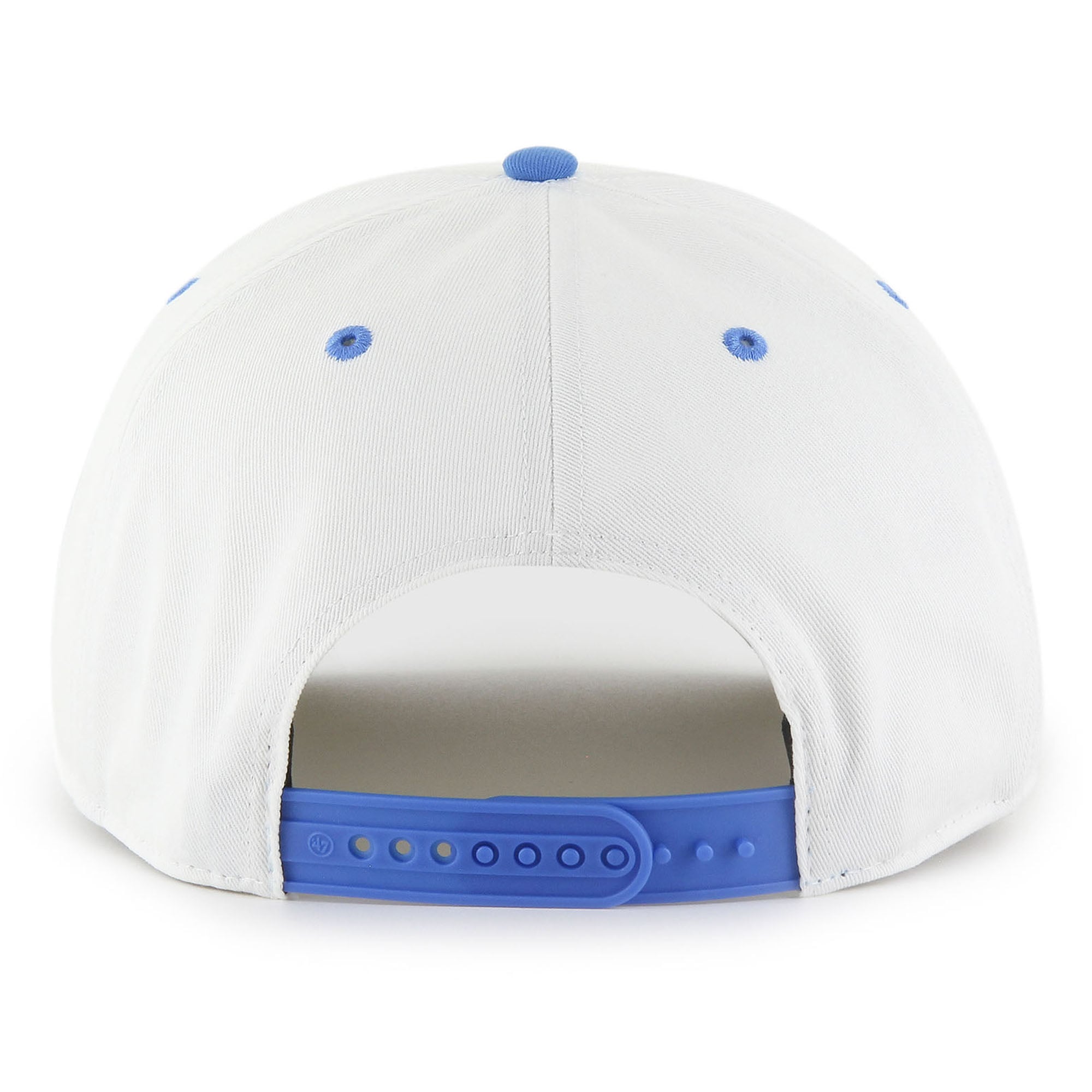 Men's '47 White/Blue Detroit Lions Roscoe Two-Toned Hitch Adjustable Hat