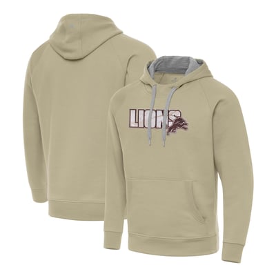 Detroit Lions Antigua Woodland Camo Victory Hoodie - Khaki