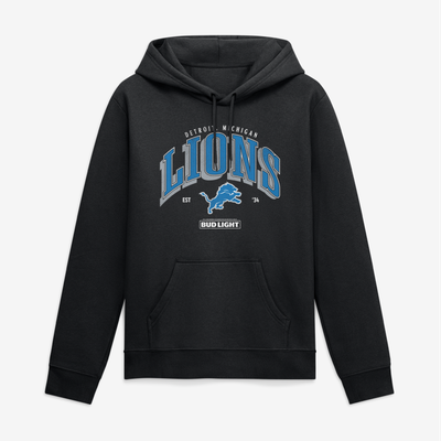 Detroit Lions Bud Light Hoodie - Black