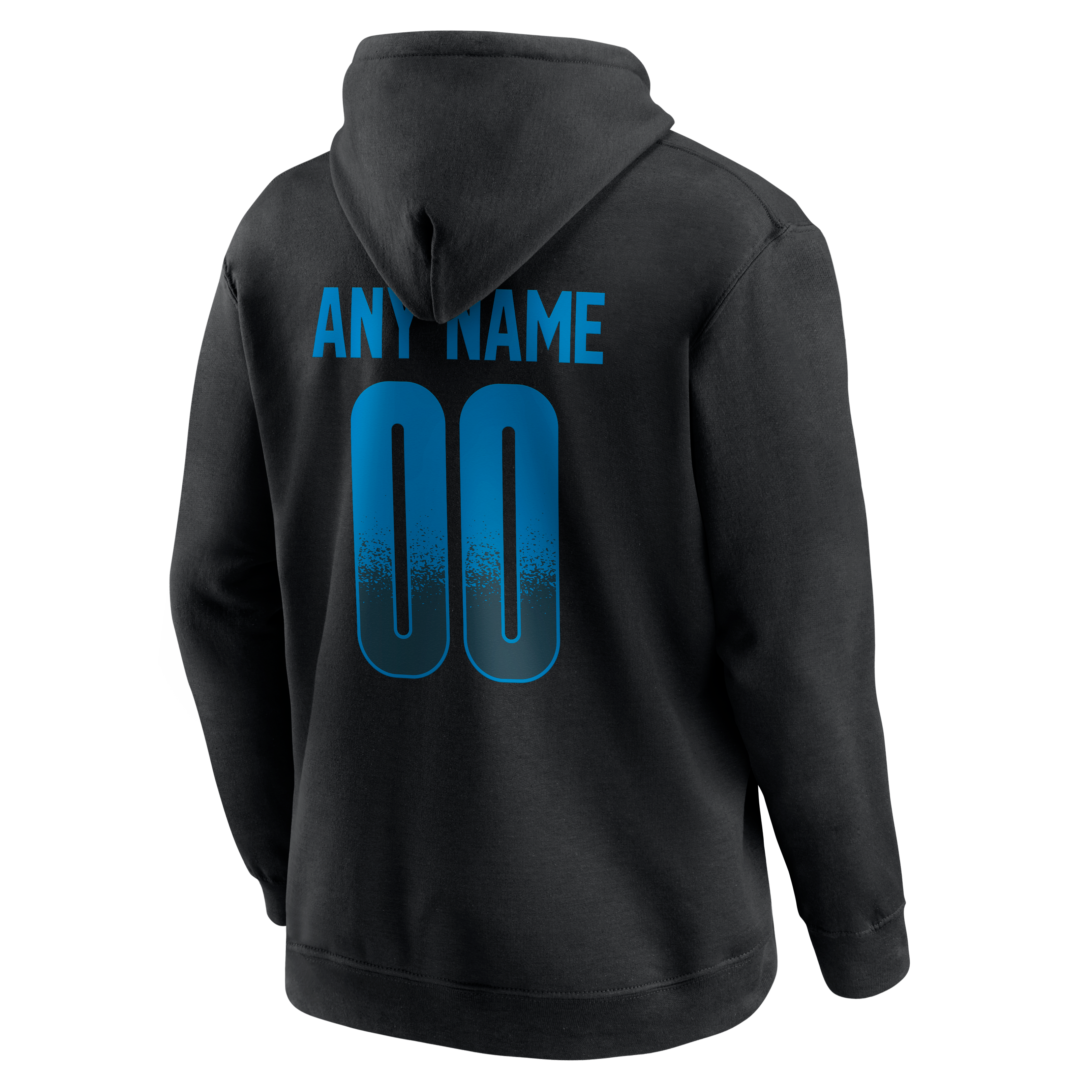 Men's Black Detroit Lions Home Field Pop Personalized Name & Number Hoodie