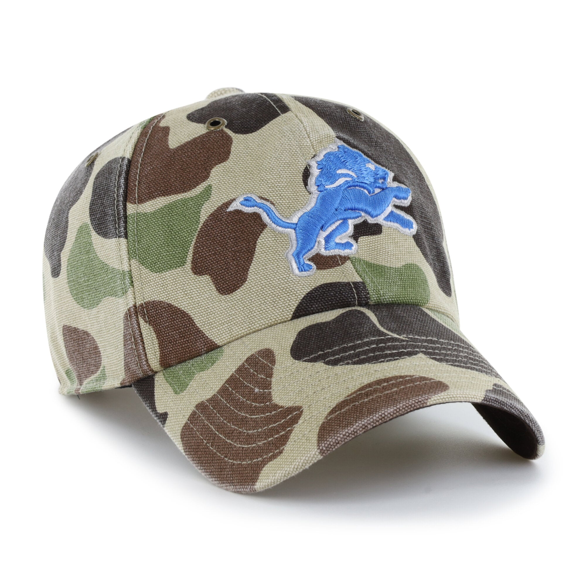 Casquette ajustable Carhartt x '47 Duck Camo Detroit Lions Clean Up pour homme