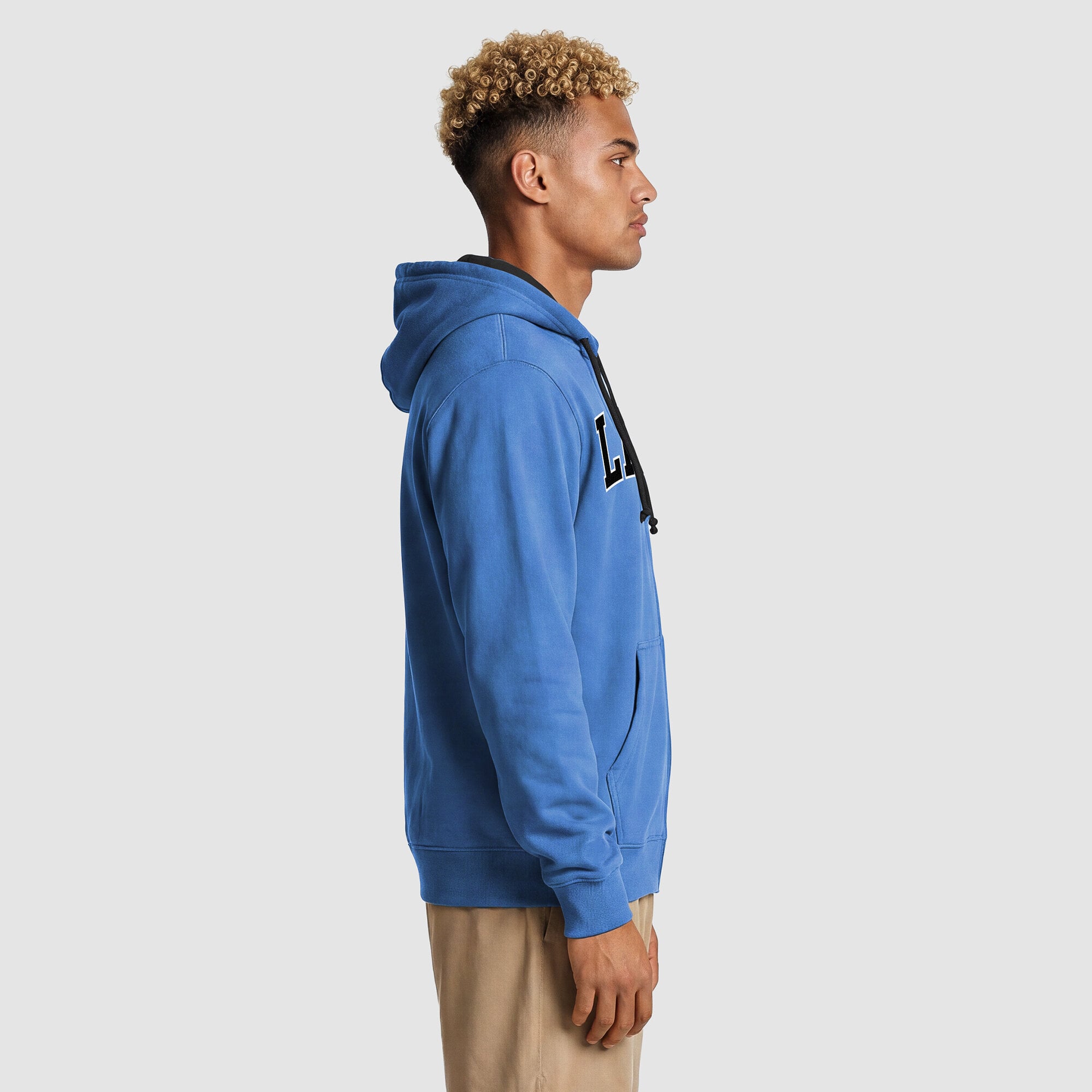 Men's Champion  Blue/Black Detroit Lions Full-Zip Hoodie