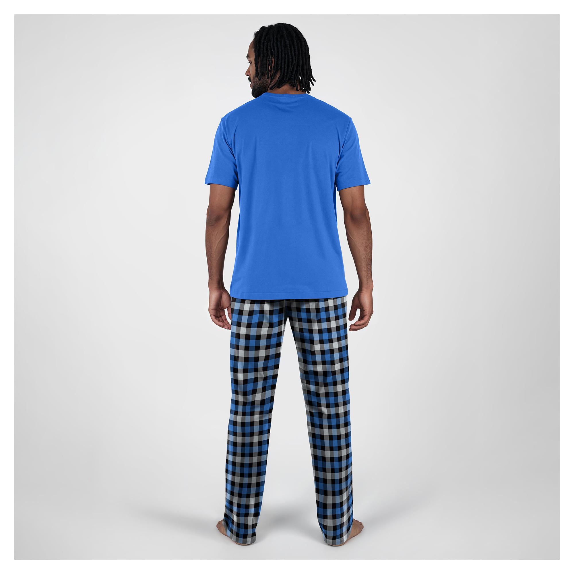 Men's Concepts Sport  Blue Detroit Lions Big & Tall Highland Sleep Set