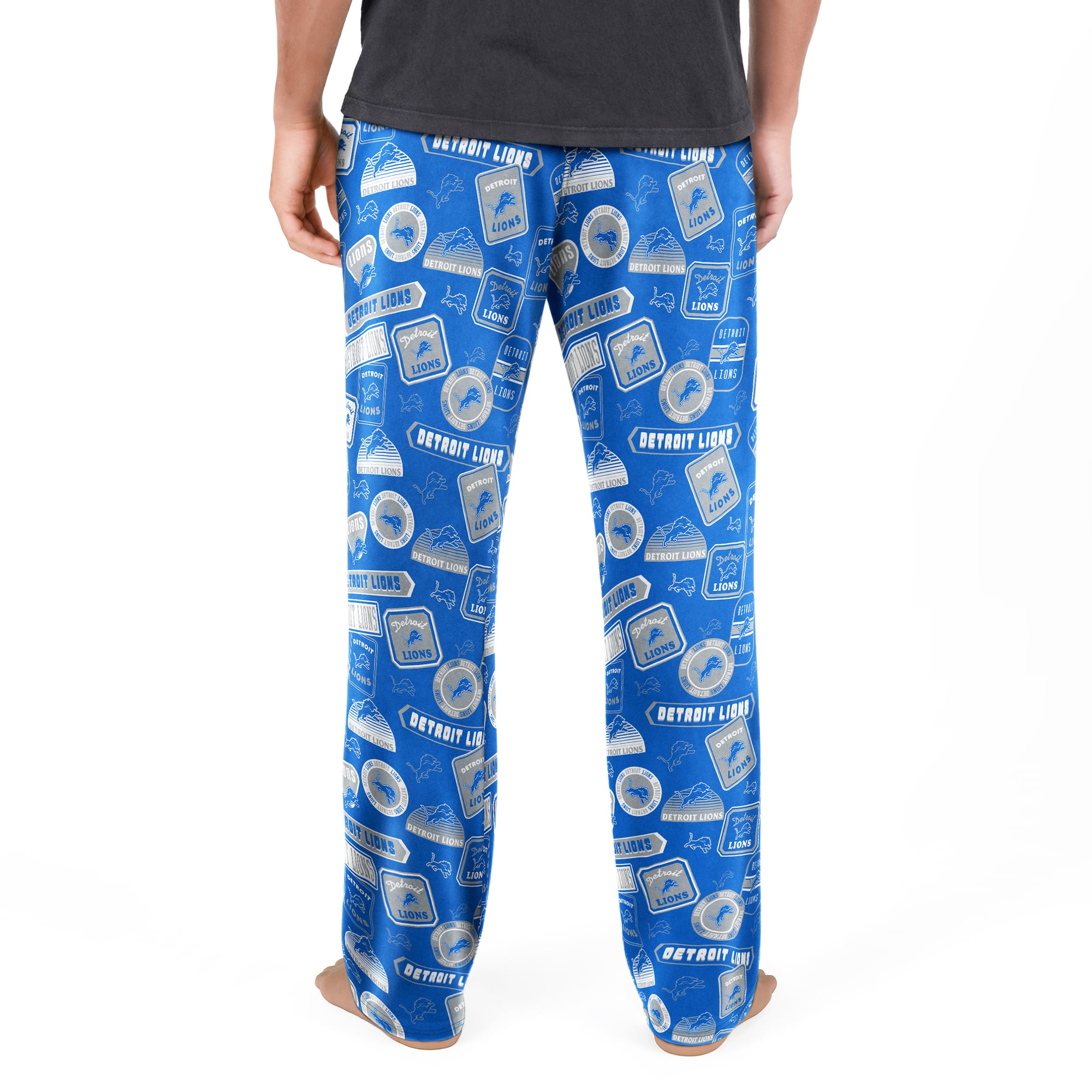Men's Concepts Sport Blue Detroit Lions Grady Sleep Pants