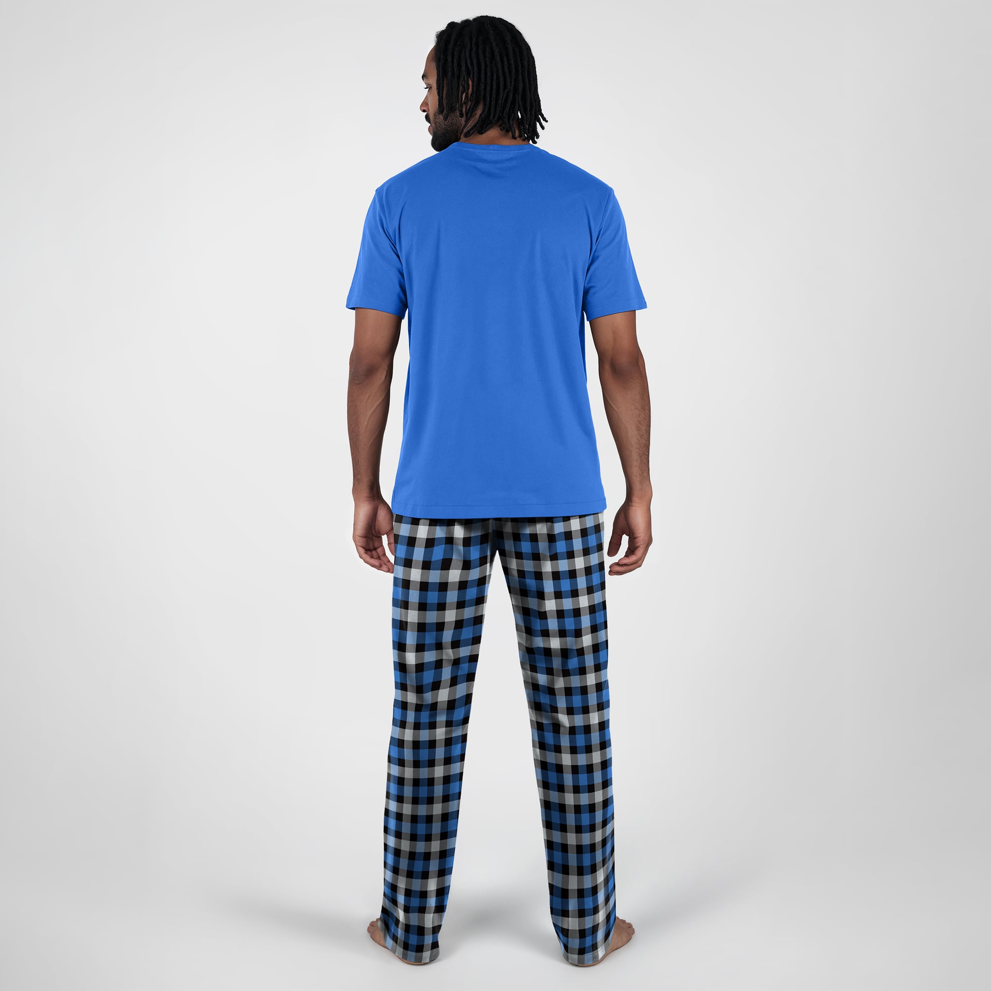 Men's Concepts Sport Blue Detroit Lions Highland Sleep Set