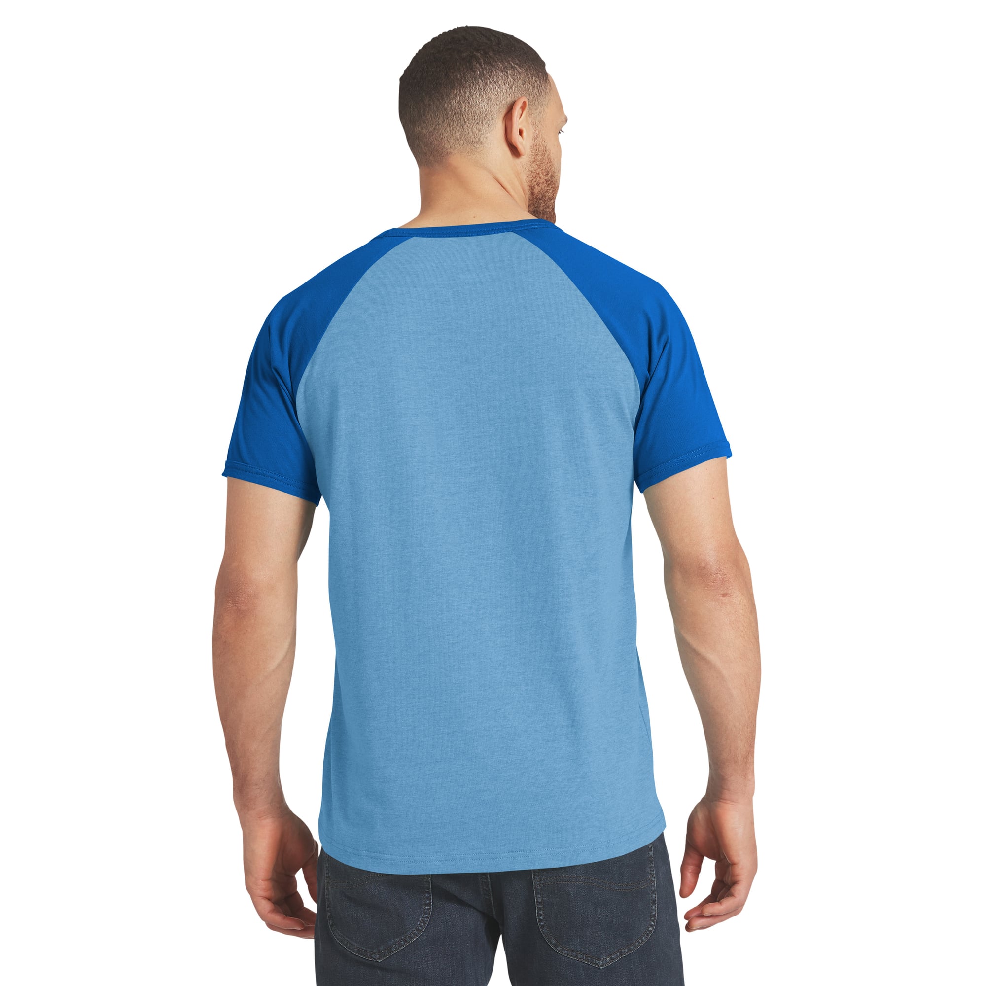 T-shirt raglan bleu Detroit Lions de la collection Darius Rucker pour homme par Fanatics