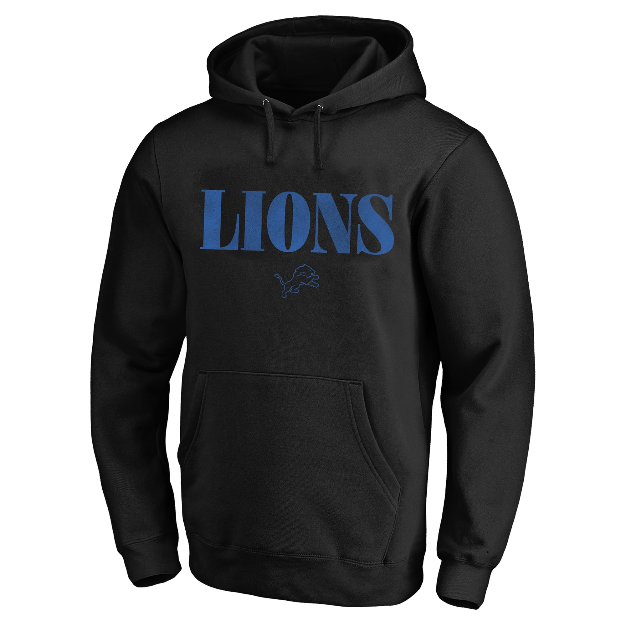 Men's Fanatics Black Detroit Lions Big & Tall Relaxed Intense Rivalry Hoodie