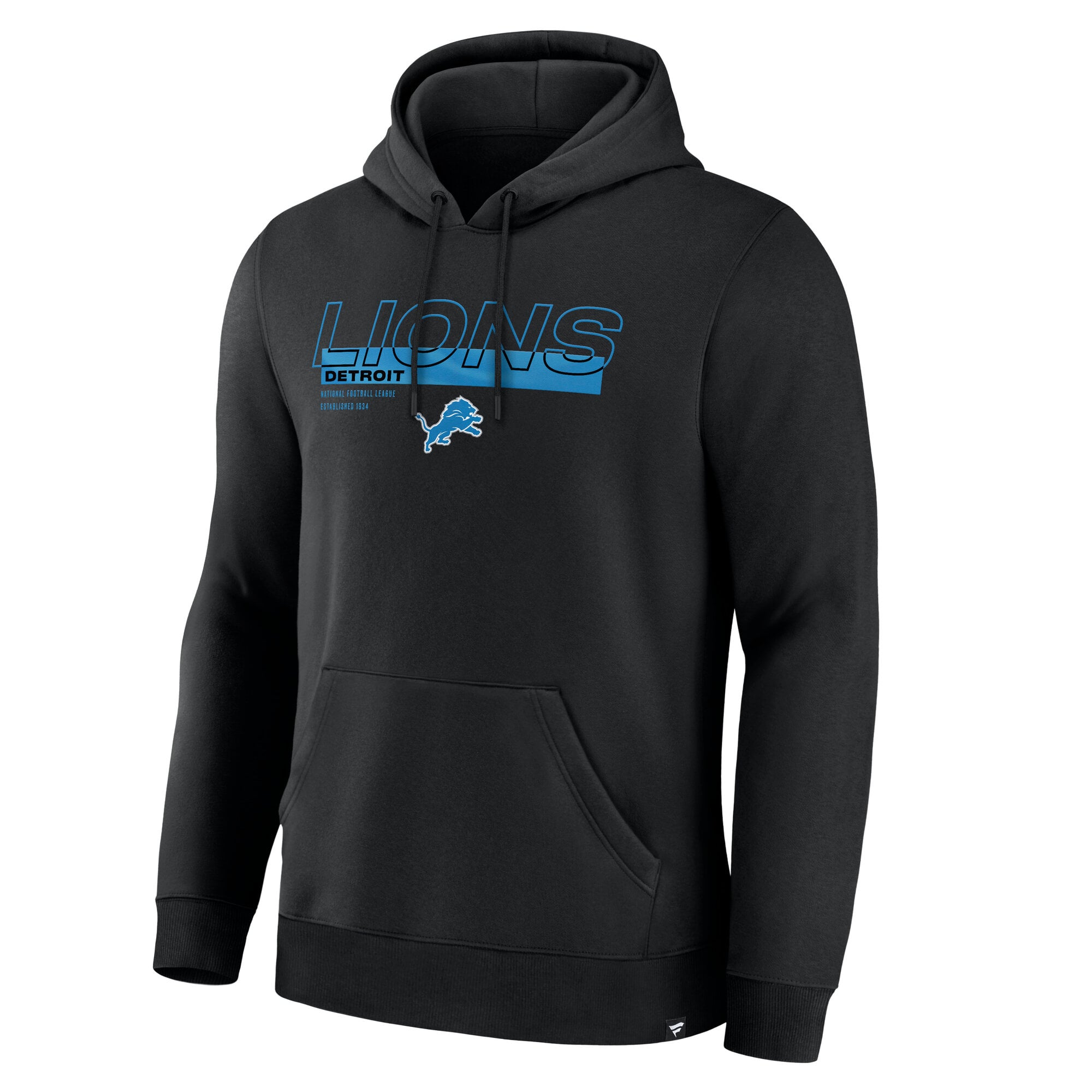 Sweat à capuche Fanatics noir Detroit Lions Draw Play Legacy pour homme