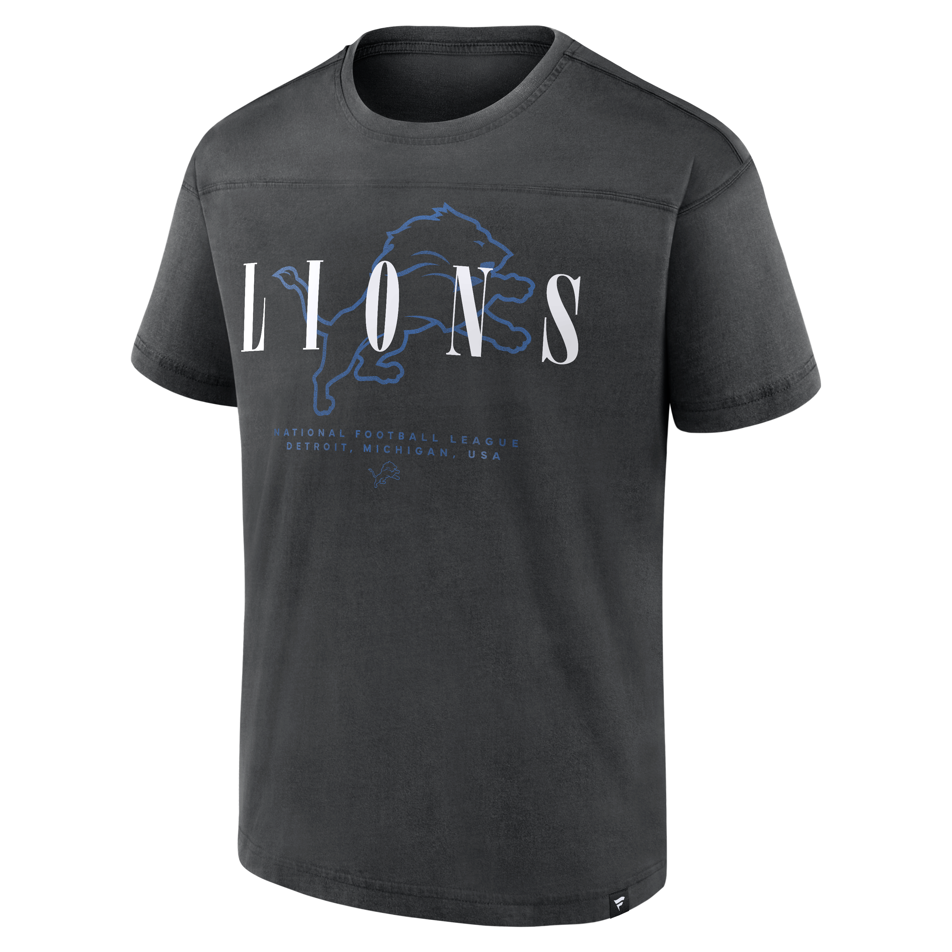 Men's Fanatics Black Detroit Lions Endzone Dance Relaxed Fashion Top