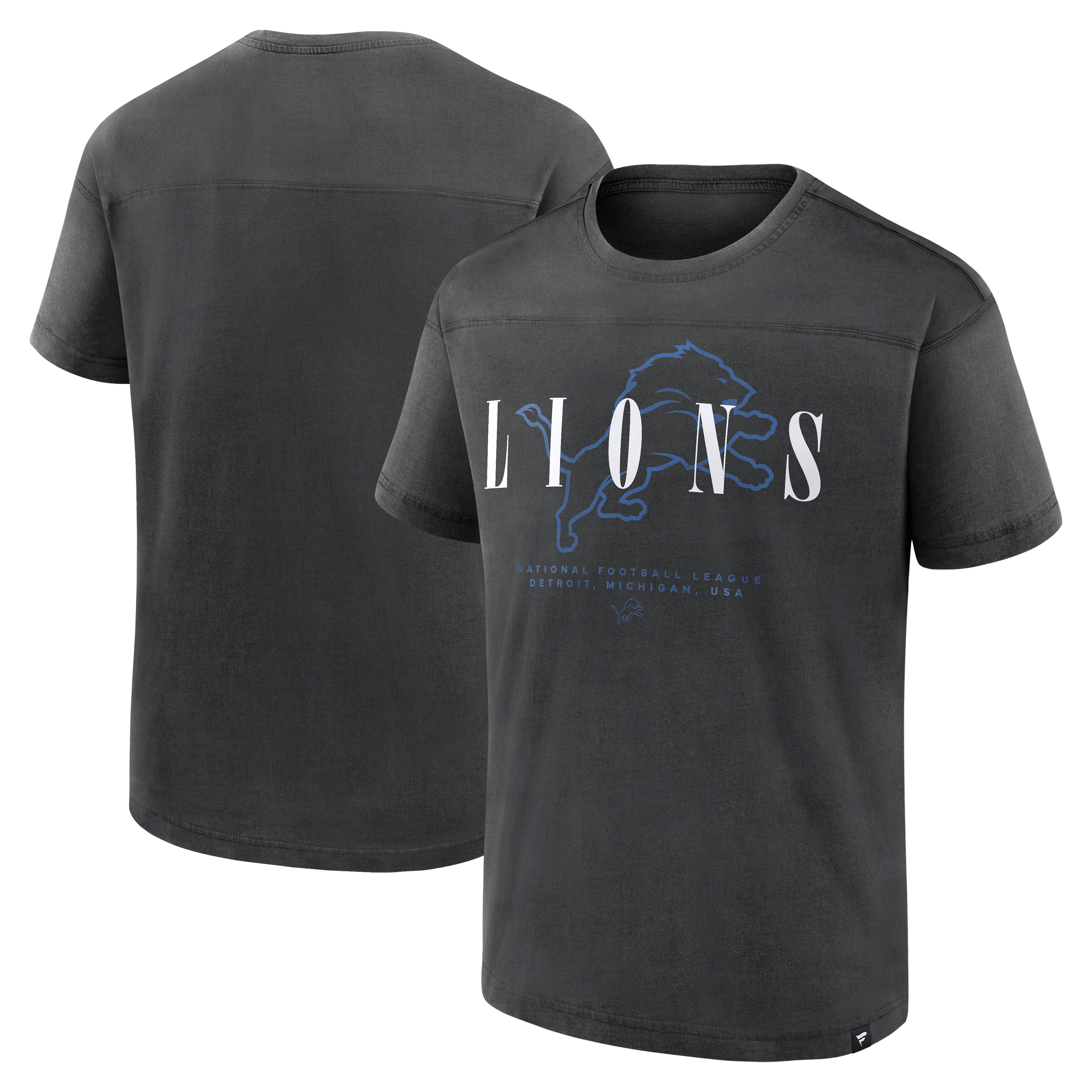 Men's Fanatics Black Detroit Lions Endzone Dance Relaxed Fashion Top