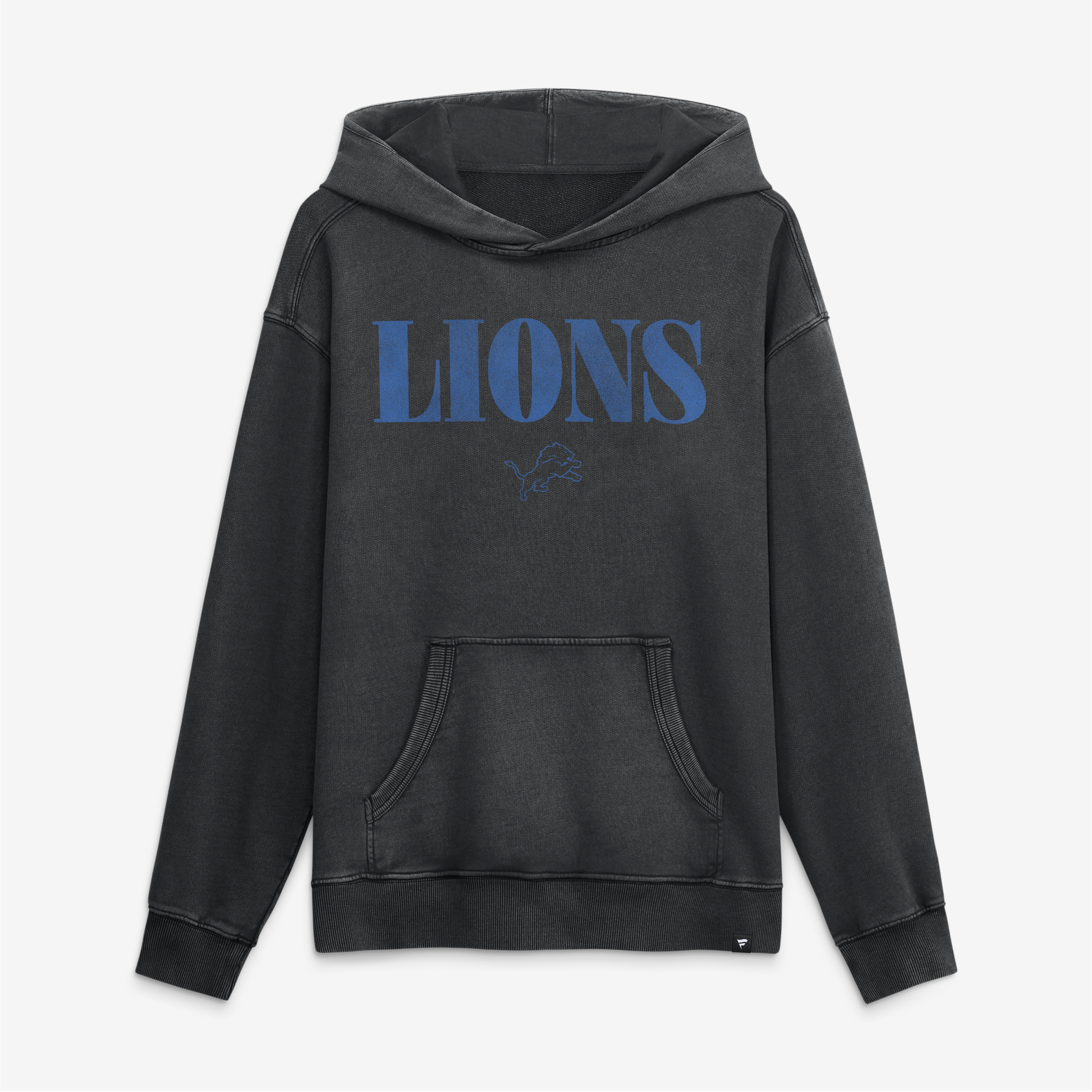 Men's Fanatics Black Detroit Lions Relaxed Intense Rivalry French Terry Hoodie