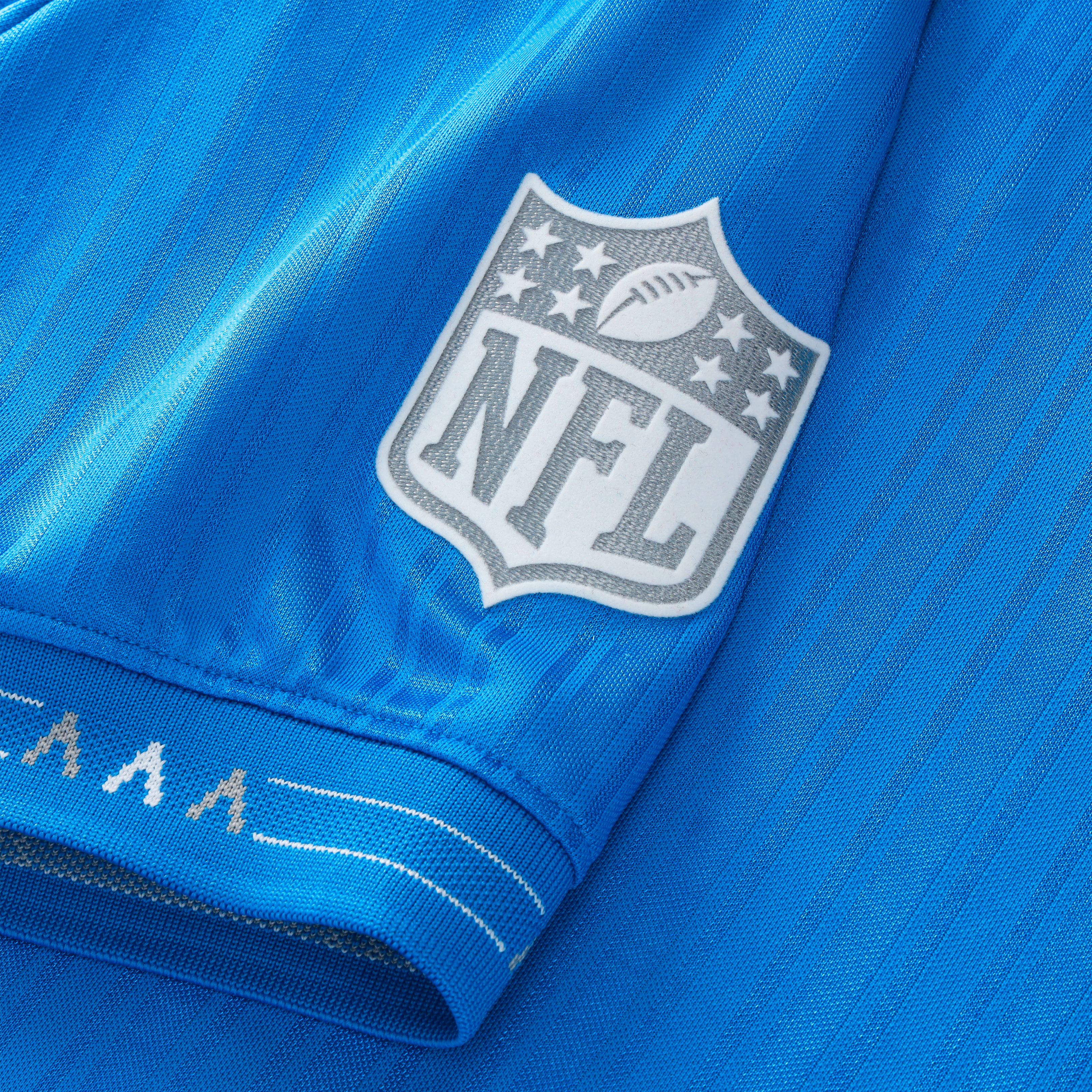 Men's Fanatics Blue Detroit Lions Football x Collared Fan Top