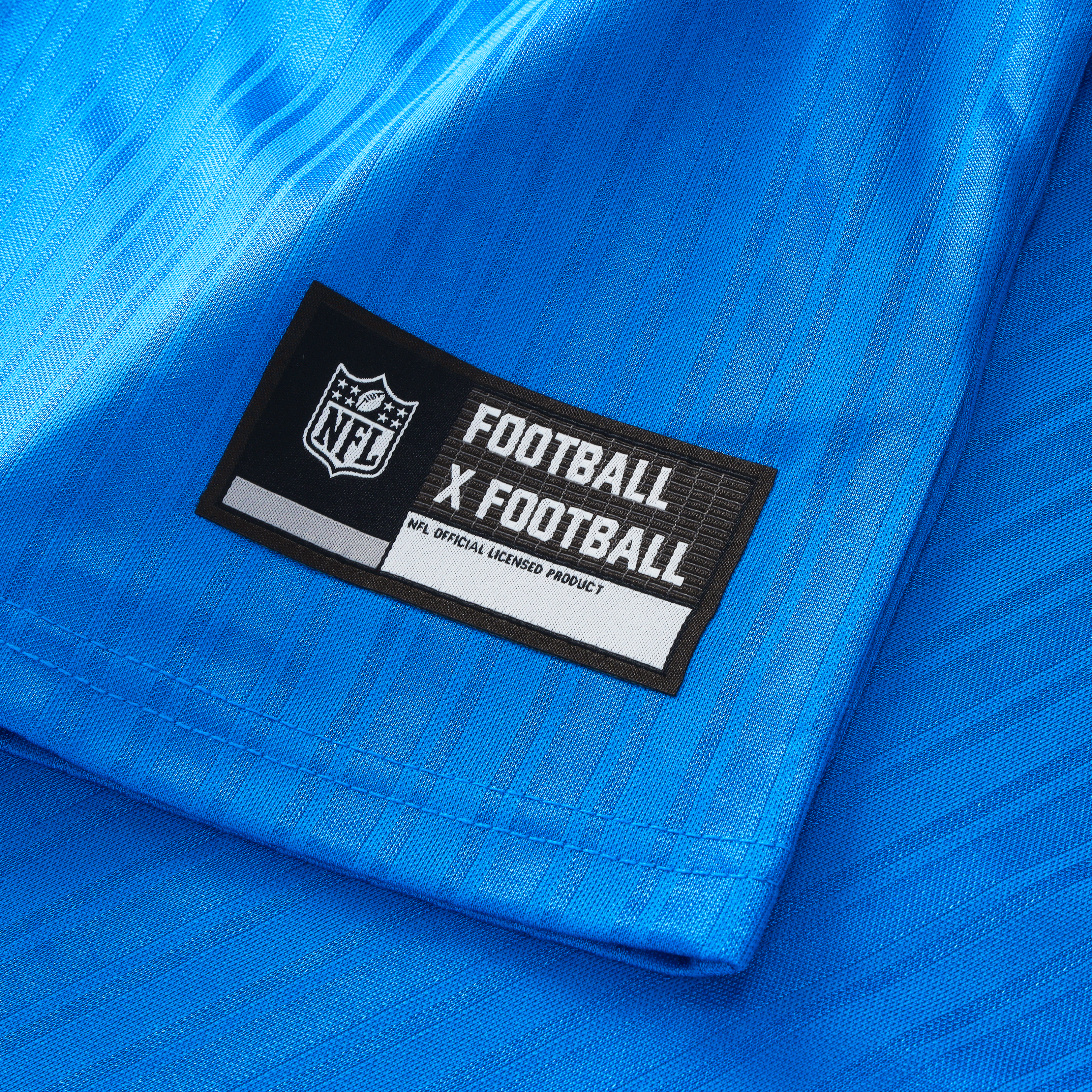 Men's Fanatics Blue Detroit Lions Football x Collared Fan Top
