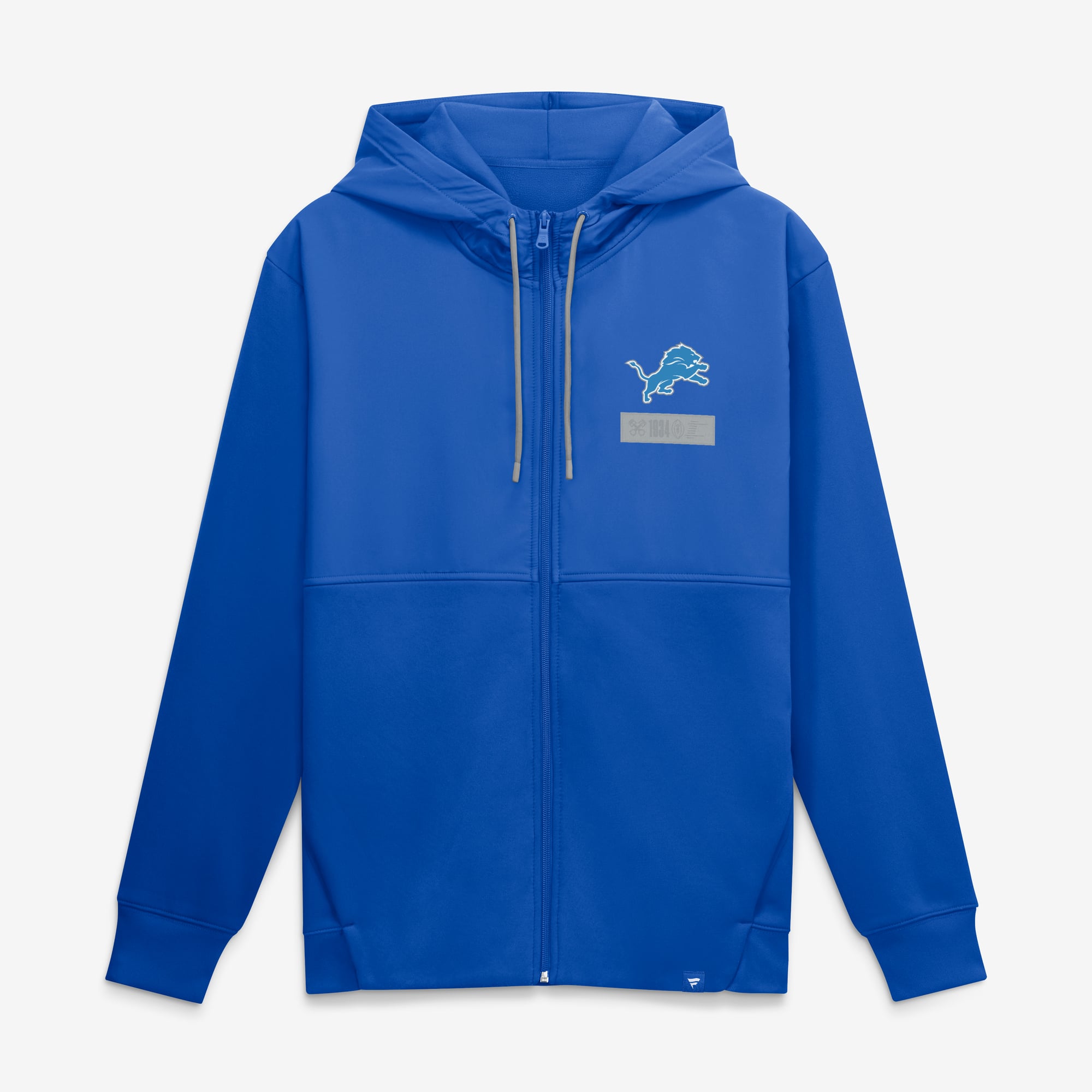 Sweat à capuche zippé bleu Detroit Lions pour homme de Fanatics