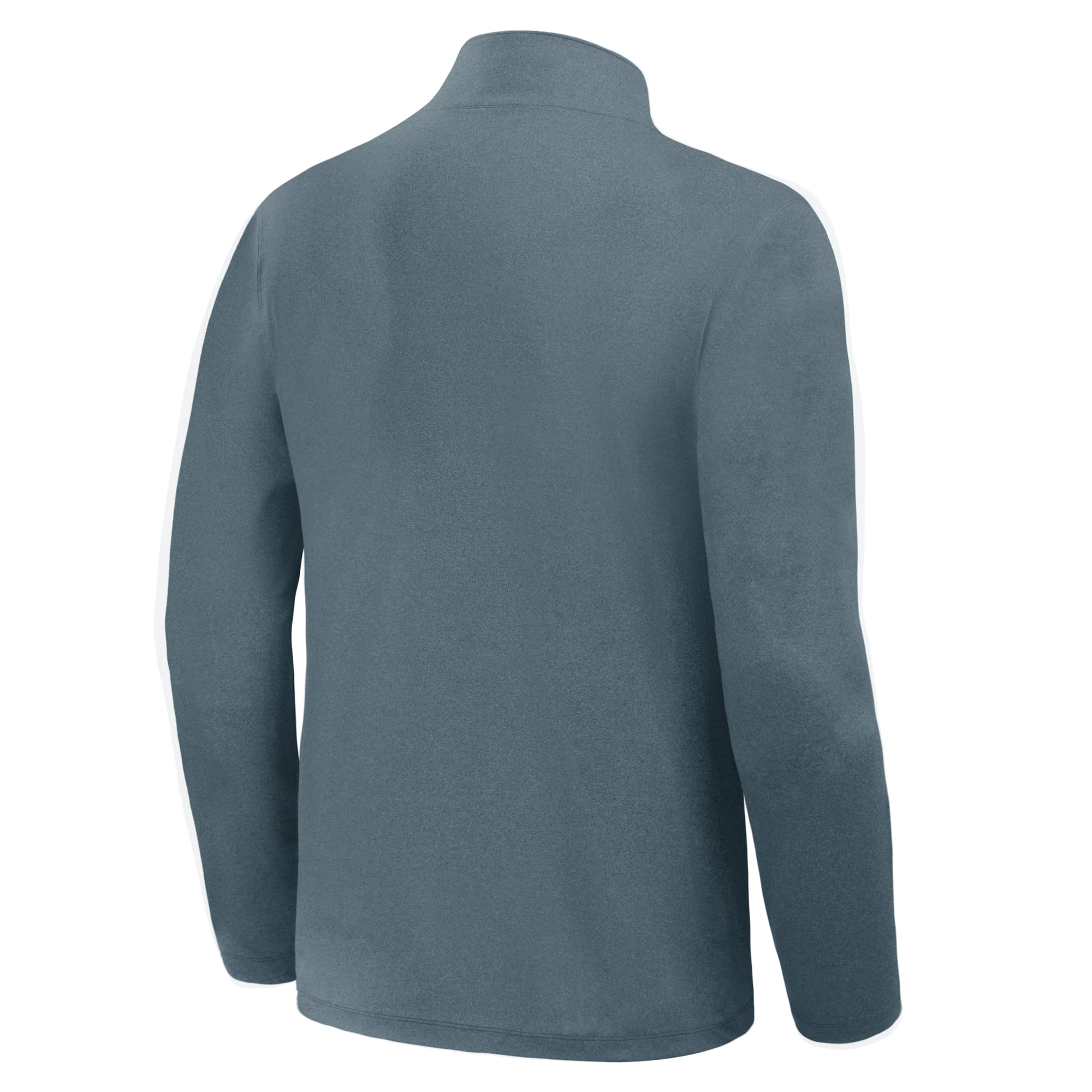 Pull à col zippé gris Detroit Lions Clutch pour homme de Fanatics