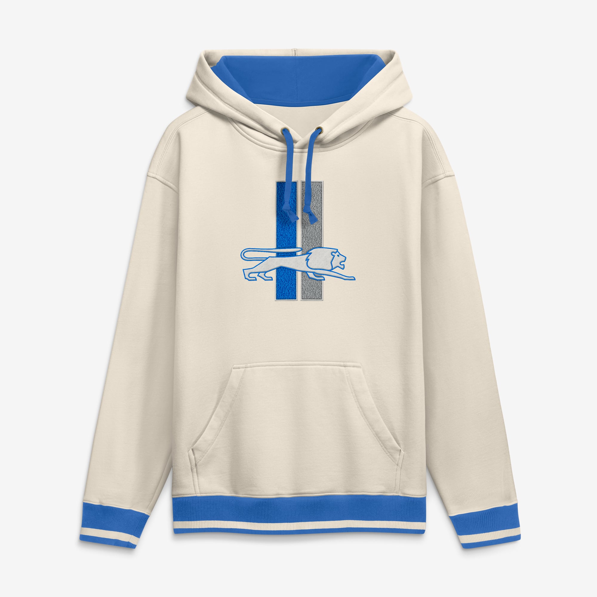 Men's Fanatics Tan Detroit Lions Heavyweight Fleece Pullover Hoodie