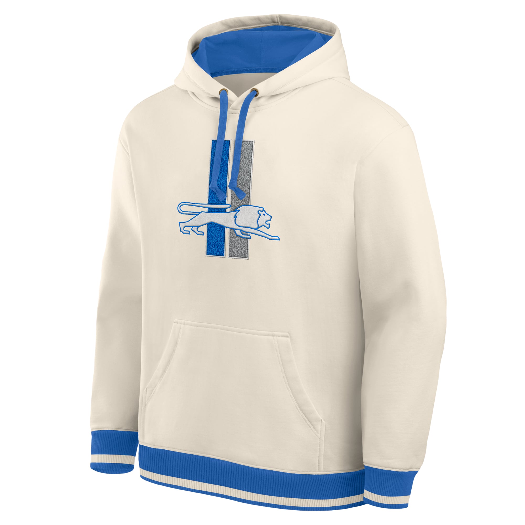 Men's Fanatics Tan Detroit Lions Heavyweight Fleece Pullover Hoodie
