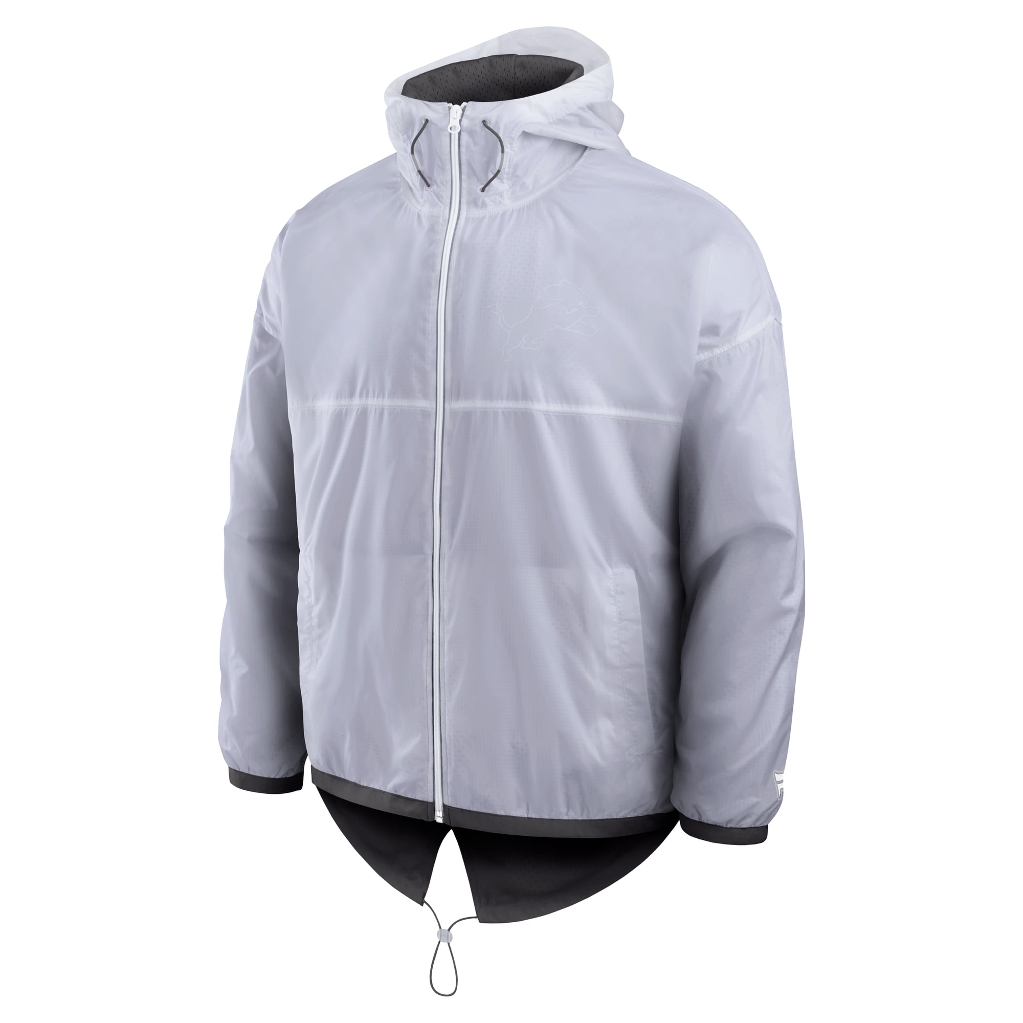 Doudoune zippée intégrale blanche Detroit Lions pour homme de la marque Fanatics