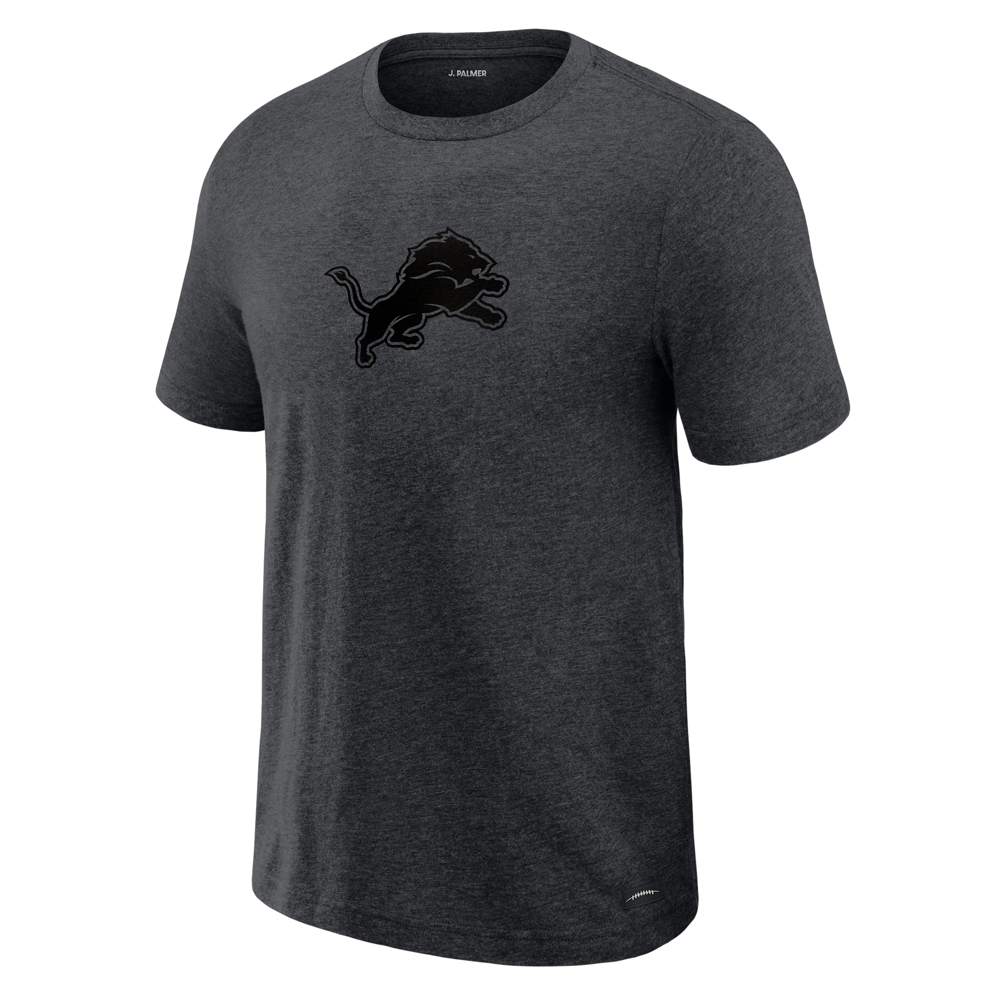 Men's J. Palmer Graphite Detroit Lions Players Lounge Tri-Blend T-Shirt