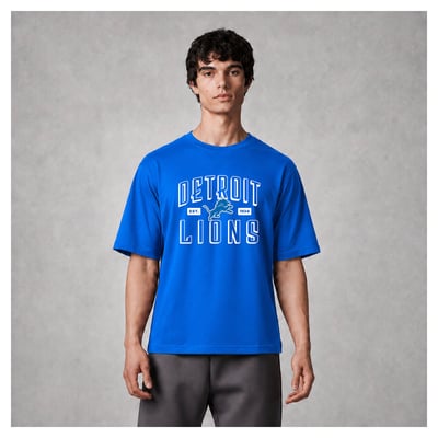 Detroit Lions Levelwear Luxe Moment Stronghold Knit T-Shirt - Blue