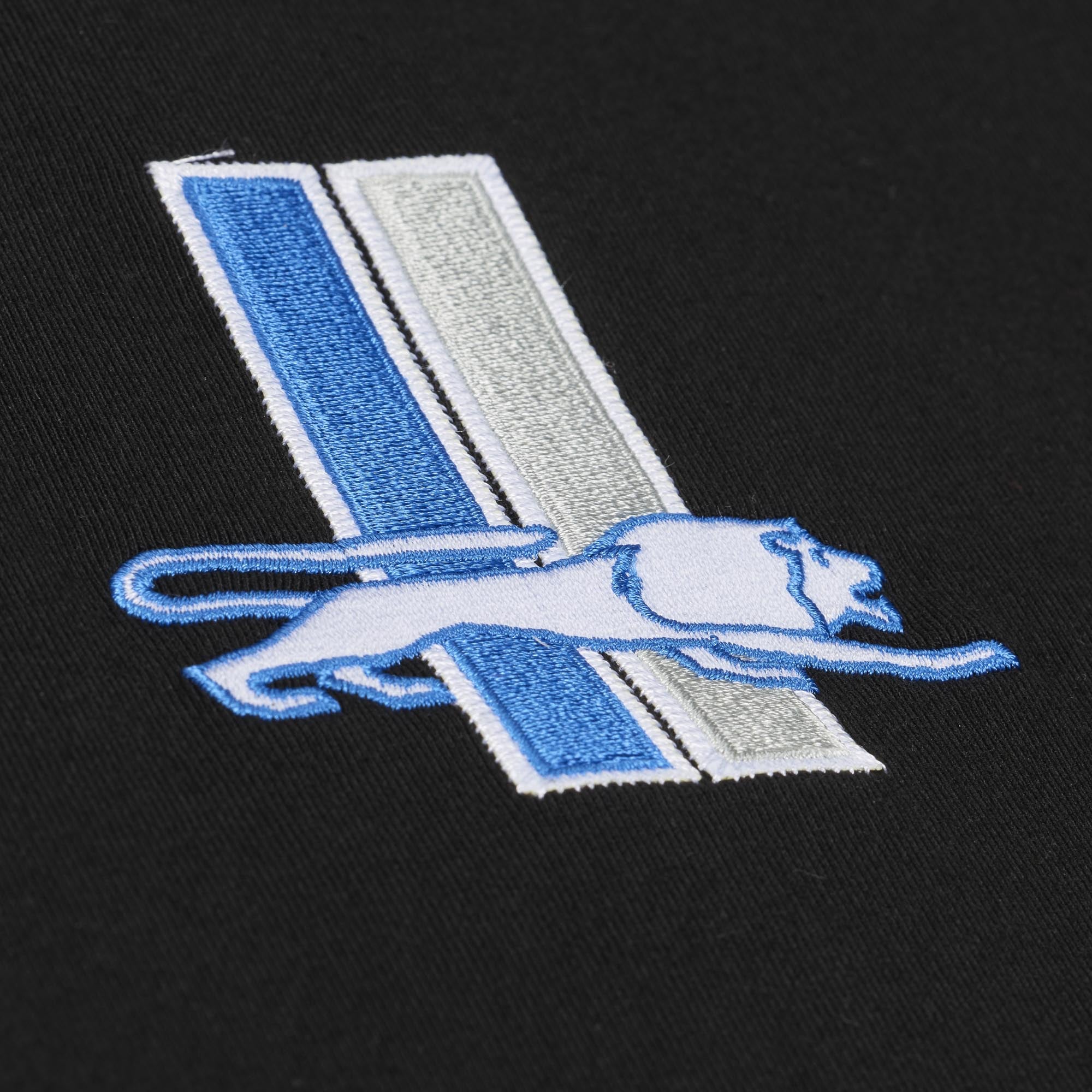 Men's Mitchell & Ness Barry Sanders Black Detroit Lions Retired Solo Player T-Shirt