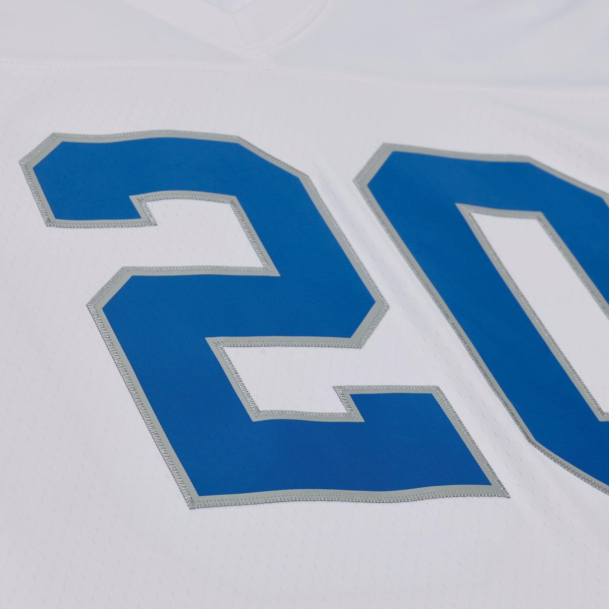 Men's Mitchell & Ness Barry Sanders White Detroit Lions 1989 Legacy Replica Player Jersey