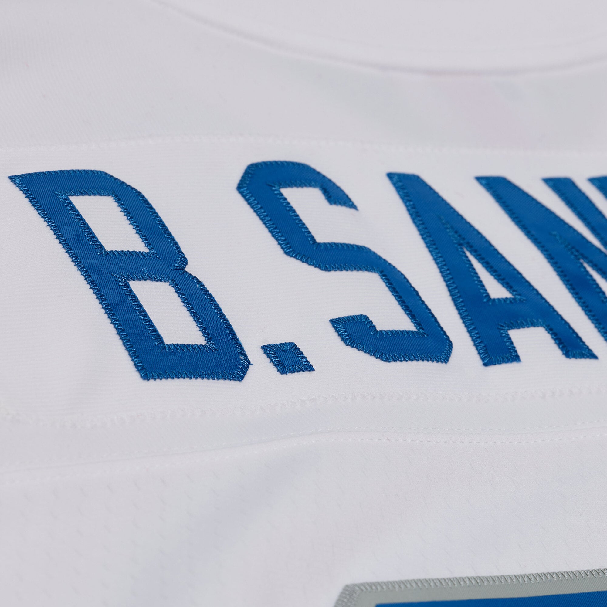 Men's Mitchell & Ness Barry Sanders White Detroit Lions 1989 Legacy Replica Player Jersey