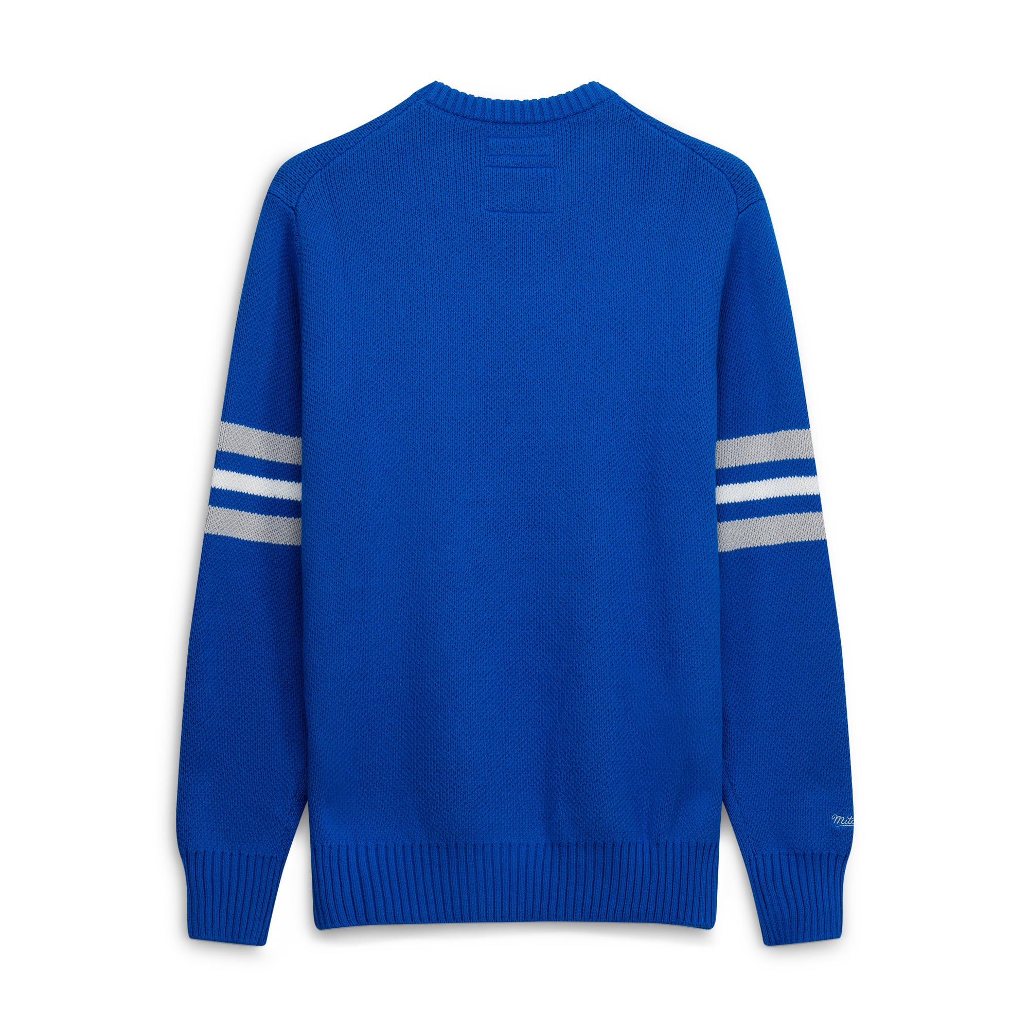 Men's Mitchell & Ness Blue Detroit Lions Head Coach Sweater