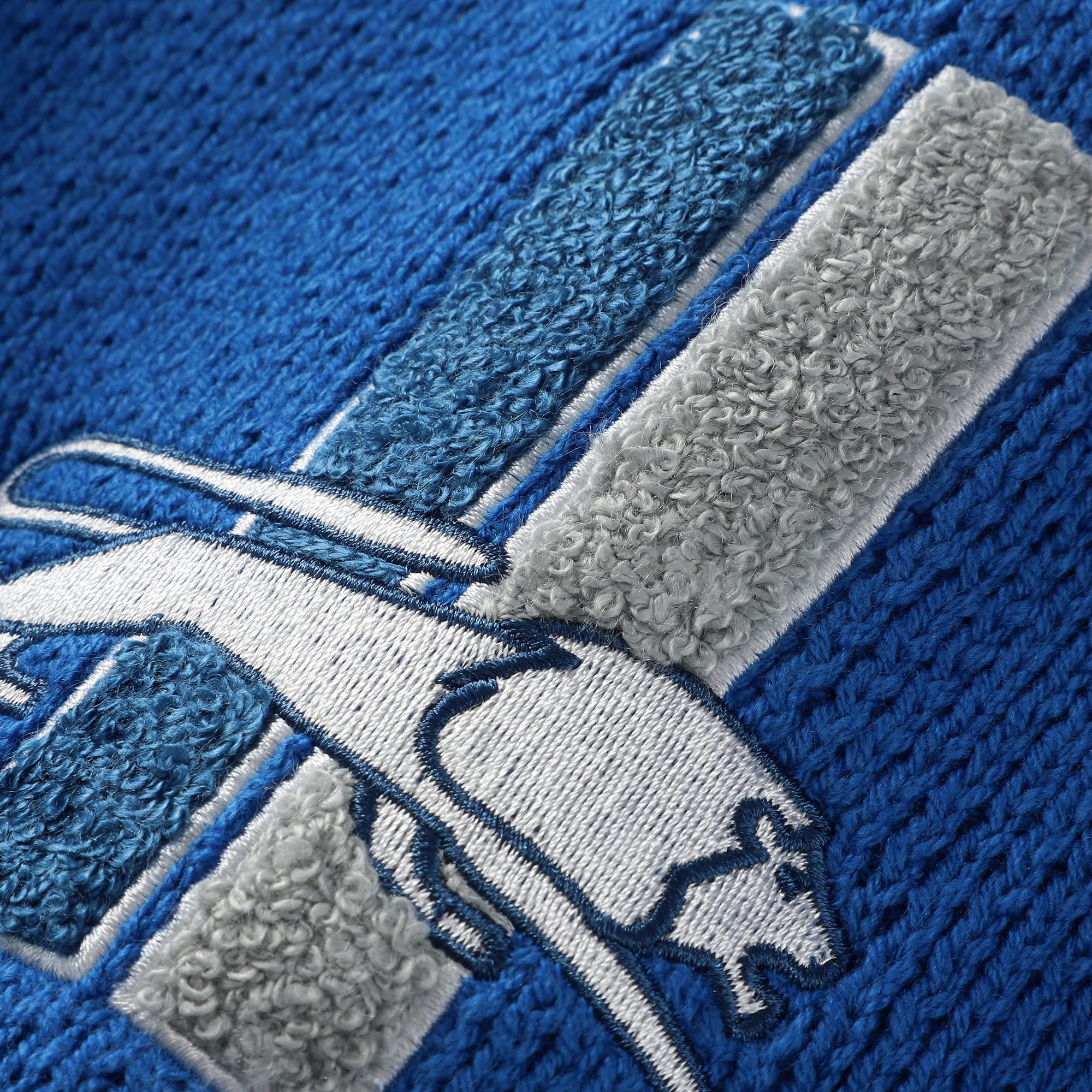 Men's Mitchell & Ness Blue Detroit Lions Head Coach Sweater