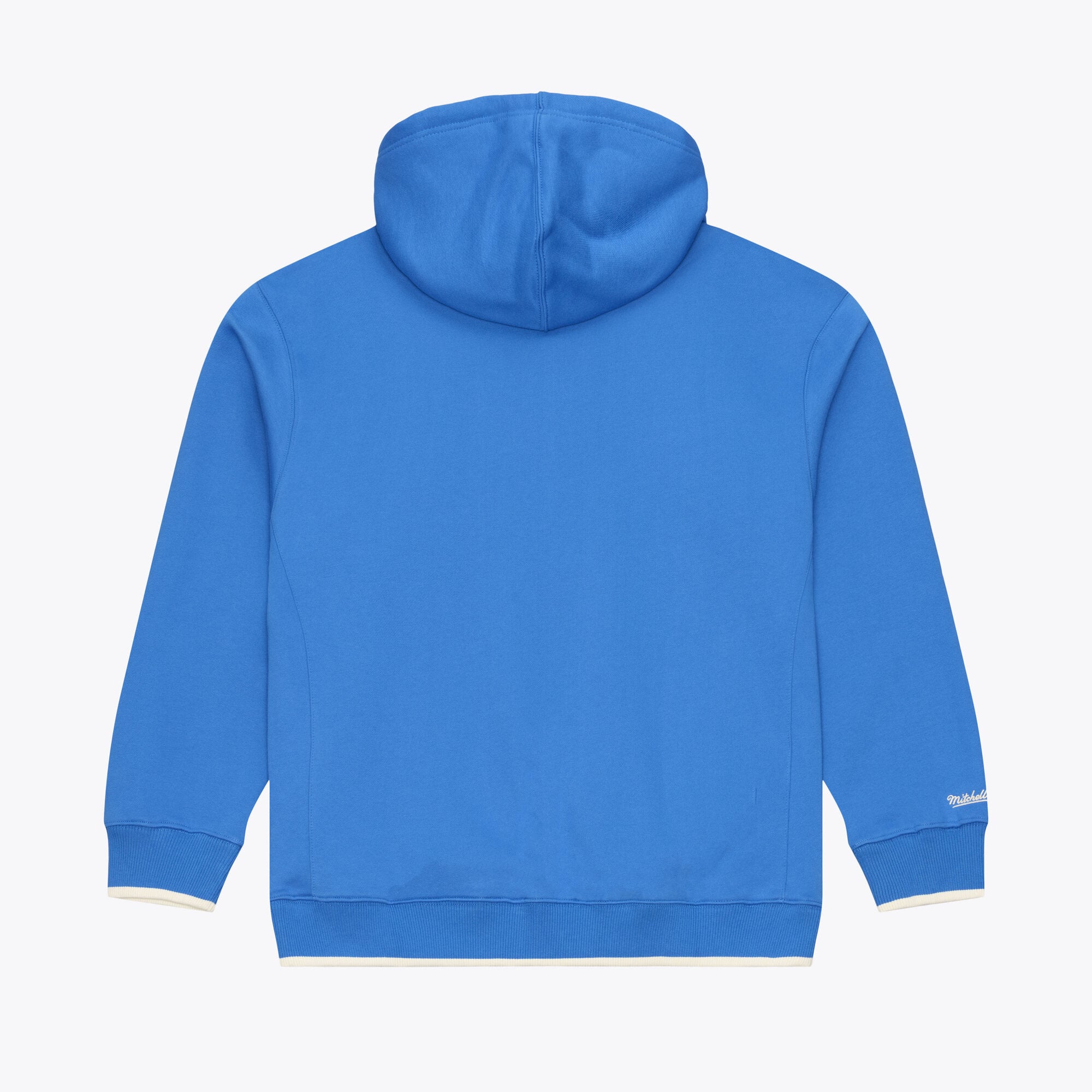 Sweat à capuche en polaire épaisse Mitchell & Ness bleu Detroit Lions pour homme
