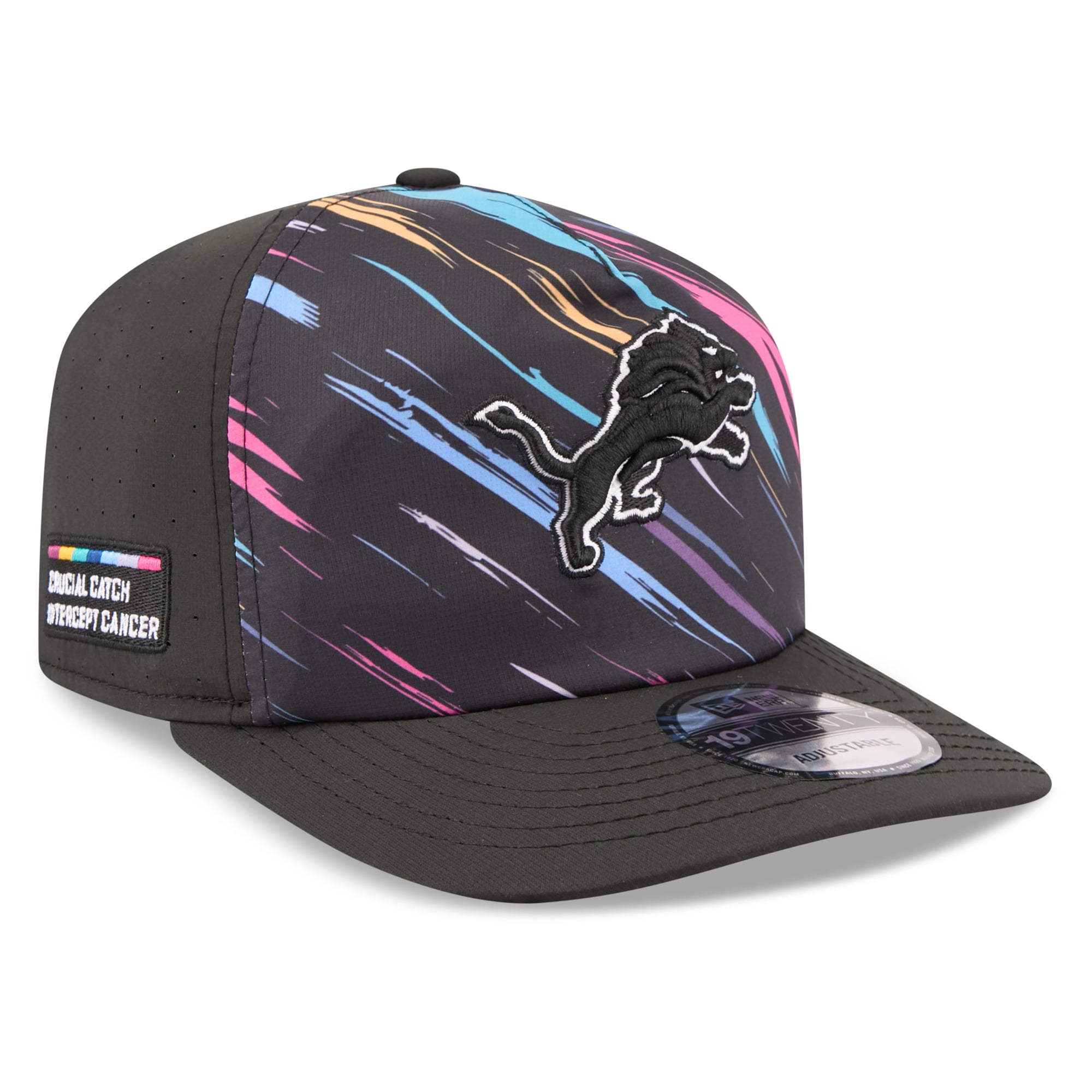 Men's New Era Black Detroit Lions 2026 NFL Crucial Catch 19TWENTY Adjustable Hat