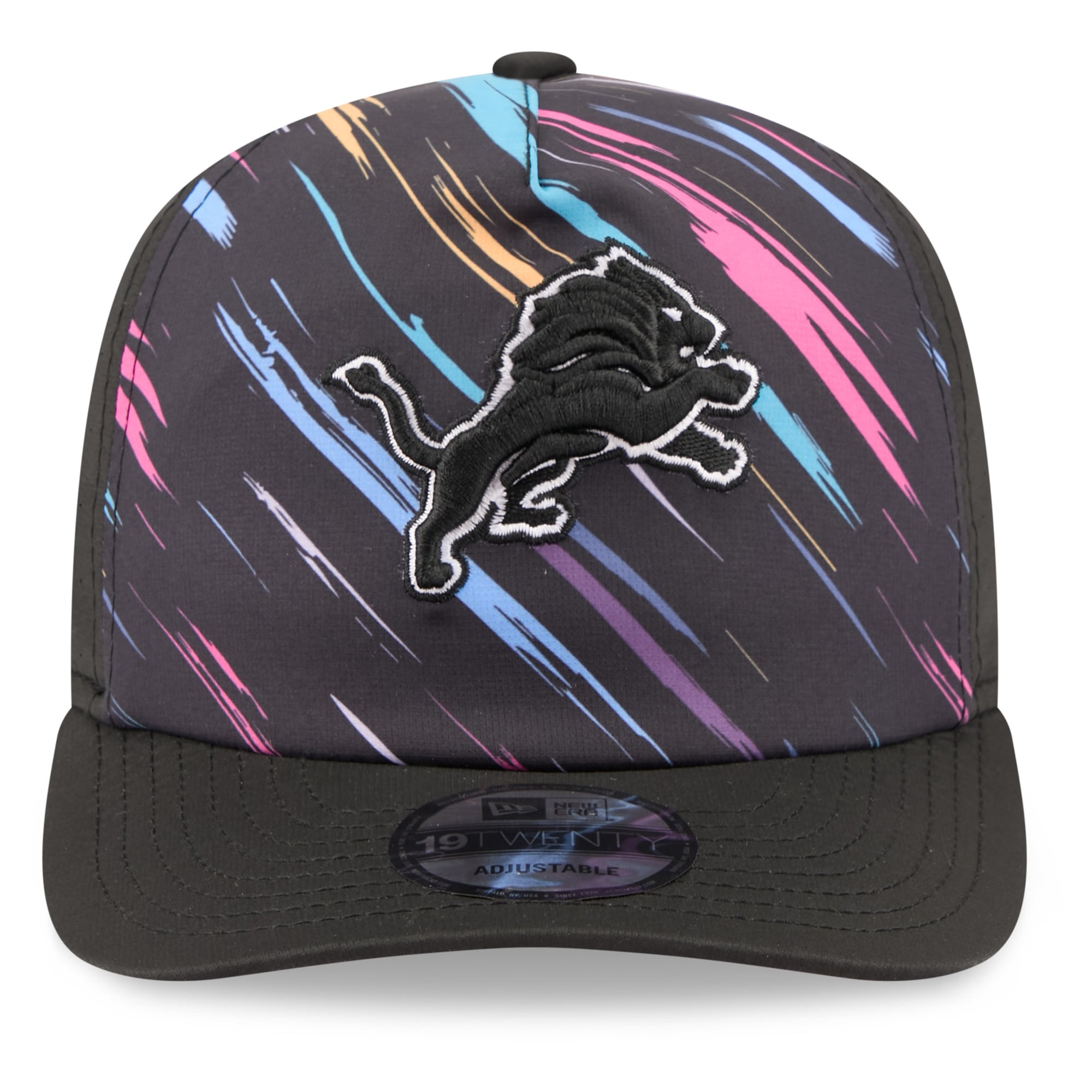 Men's New Era Black Detroit Lions 2026 NFL Crucial Catch 19TWENTY Adjustable Hat