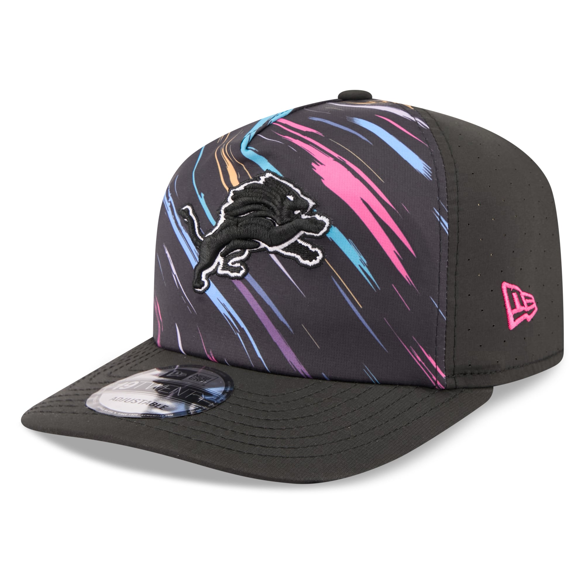 Men's New Era Black Detroit Lions 2026 NFL Crucial Catch 19TWENTY Adjustable Hat