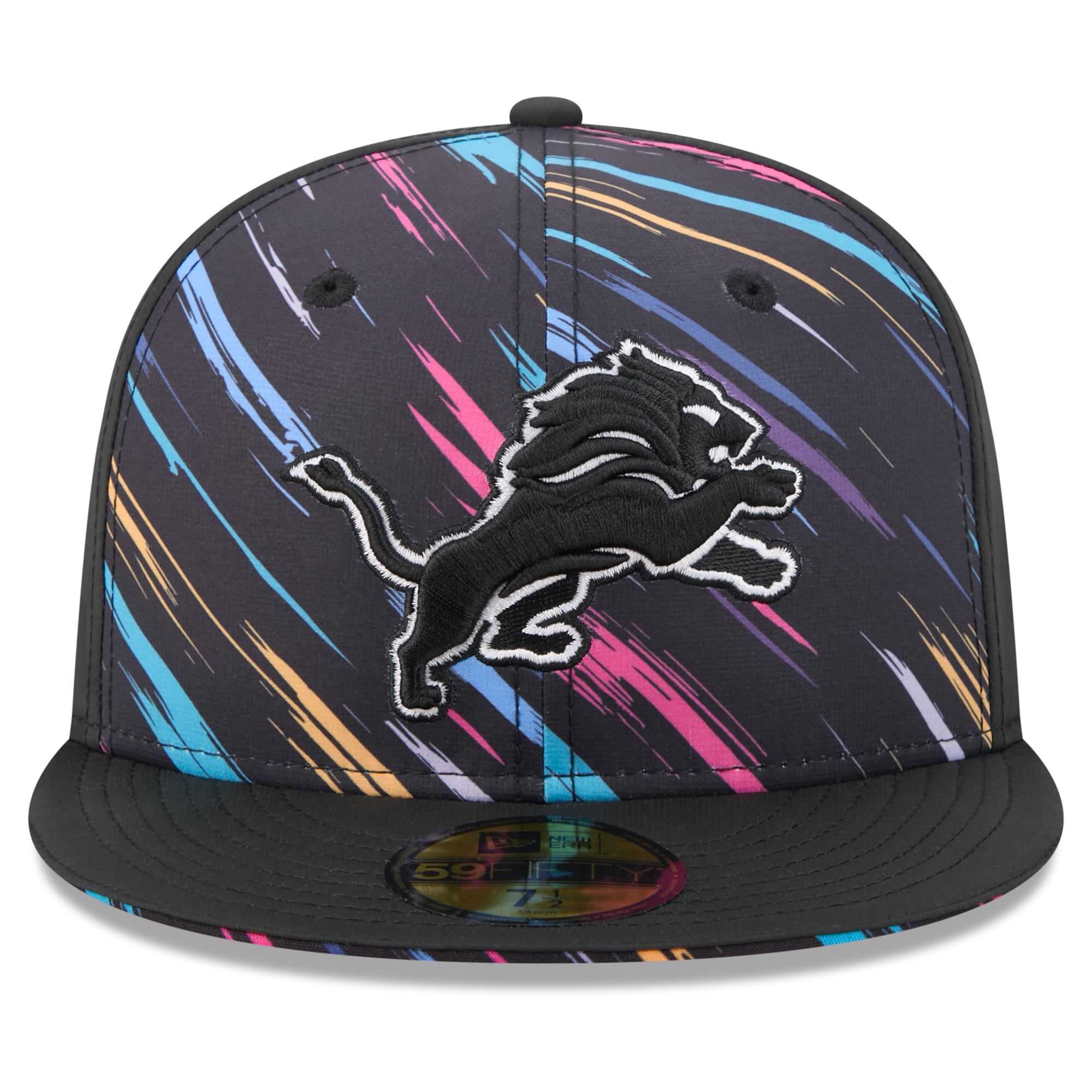 Men's New Era Black Detroit Lions 2026 NFL Crucial Catch 59FIFTY Fitted Hat