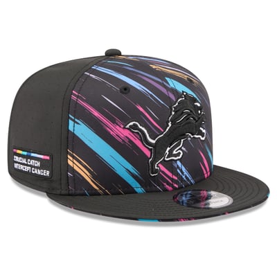 Detroit Lions New Era 2026 NFL Crucial Catch 9FIFTY Snapback Hat - Black